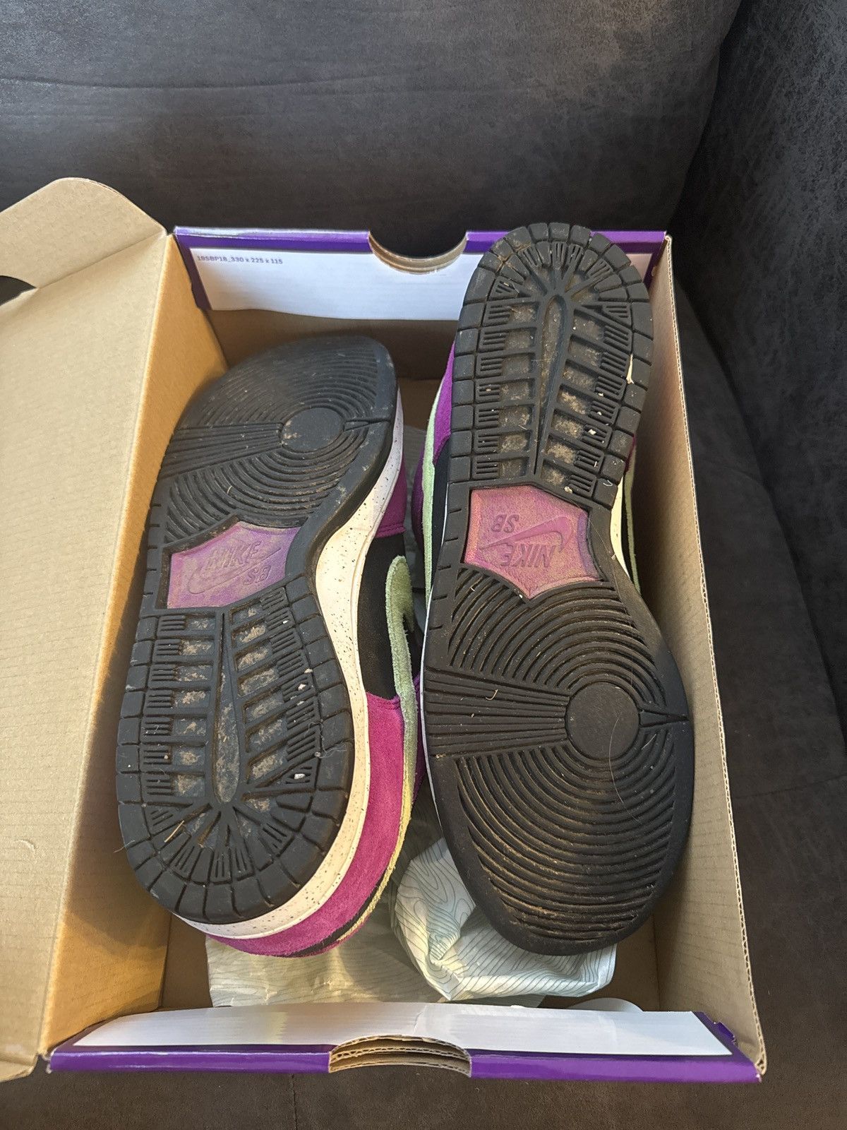 Nike Nike SB Red Plum / Citron-Black Size US 10 / EU 43 - 3 Thumbnail
