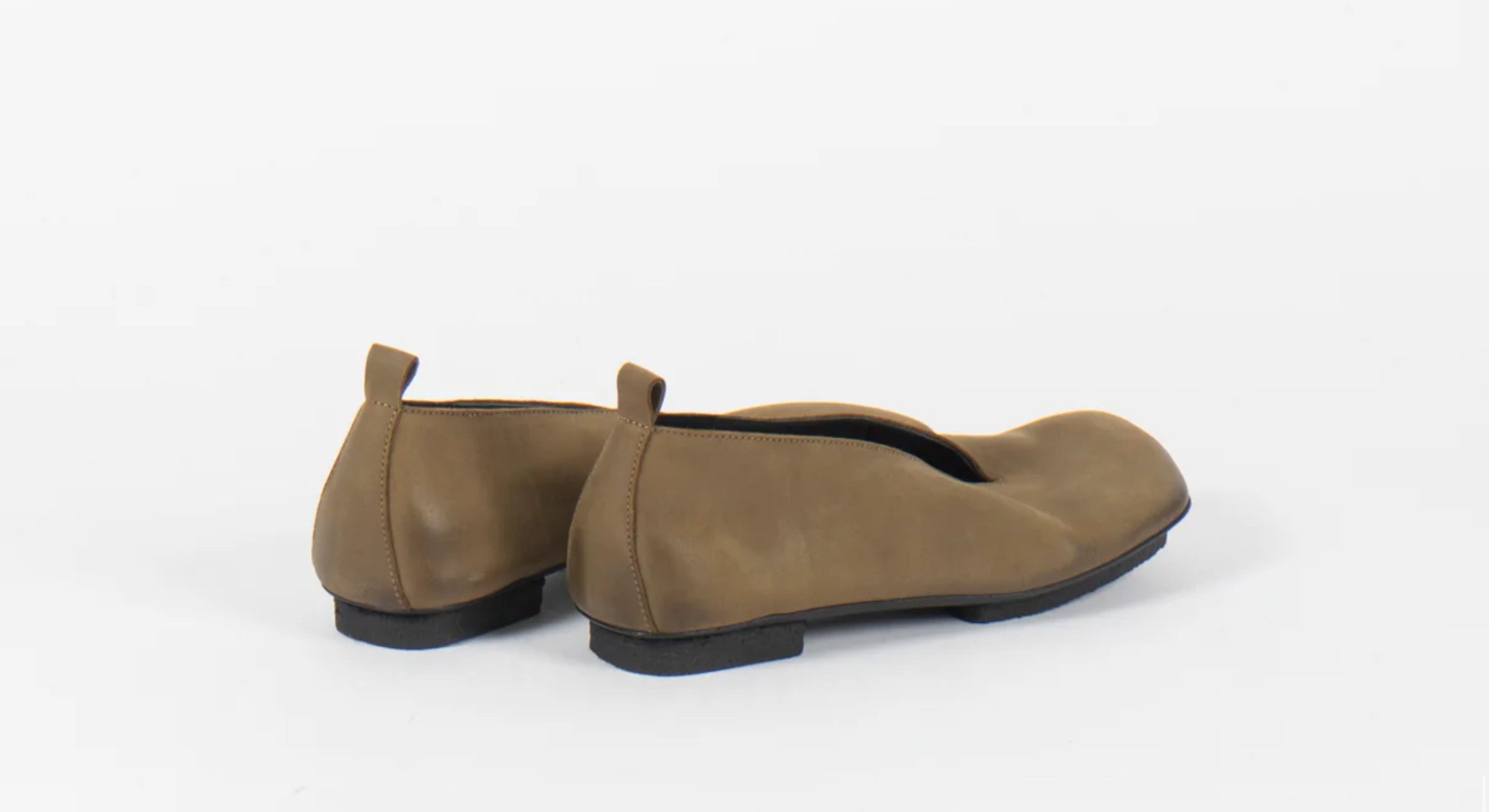 Uma Wang Stone Ballet Shoe Olive Size US 5 / IT 35 - 4 Thumbnail
