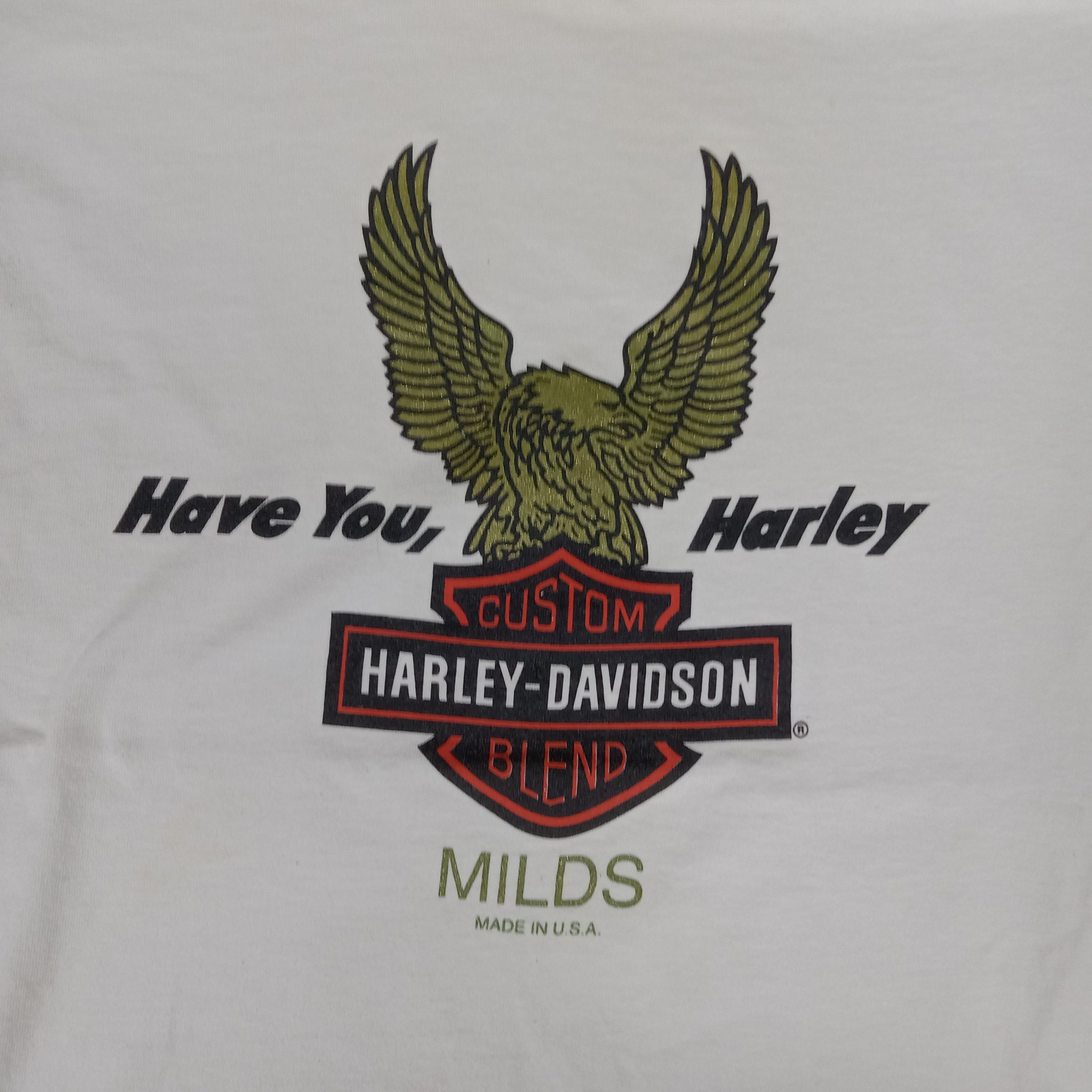 Harley Davidson × Vintage Vintage 90's Harley Davidson American Bikers Style Tshirt Size US M / EU 48-50 / 2 - 2 Thumbnail