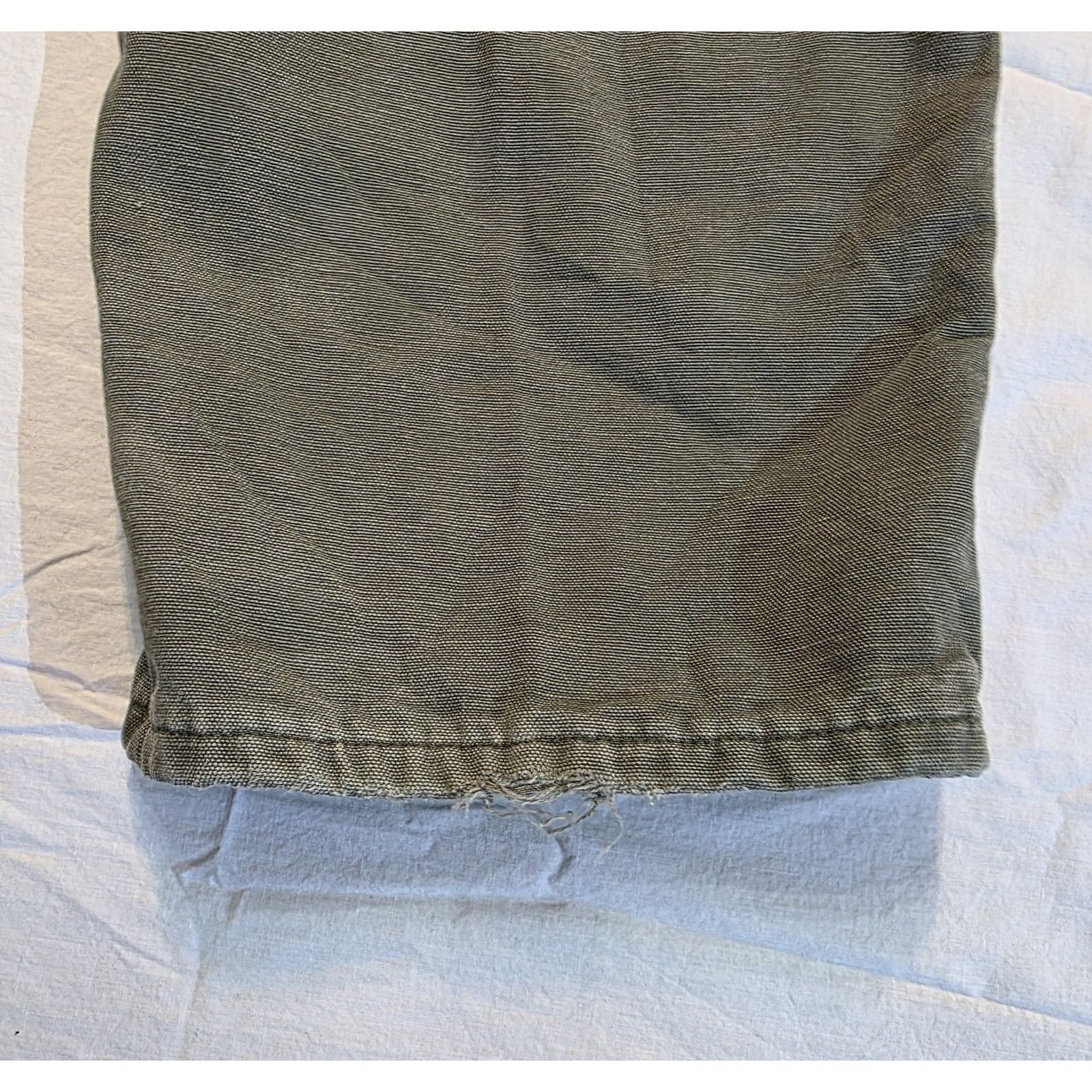 Carhartt Carhartt Men's Olive Green Size 36x32 Blanket Lined Jeans Size US 36 / EU 52 - 9 Thumbnail