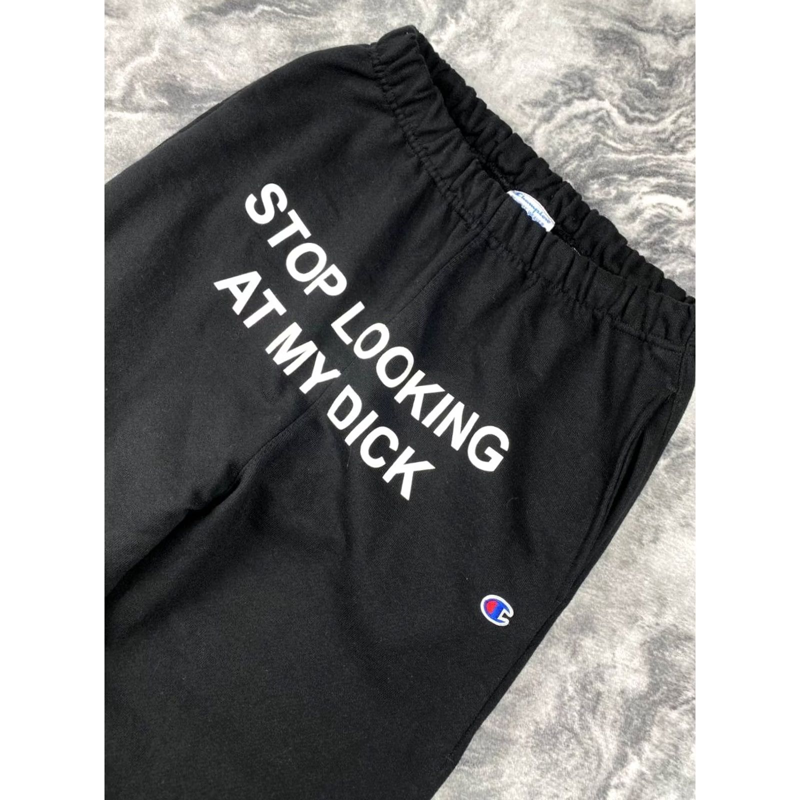 Champion Champion Sweatpants Men Size S Black Logo Tapered Gym & Training Size US 29 - 3 Thumbnail