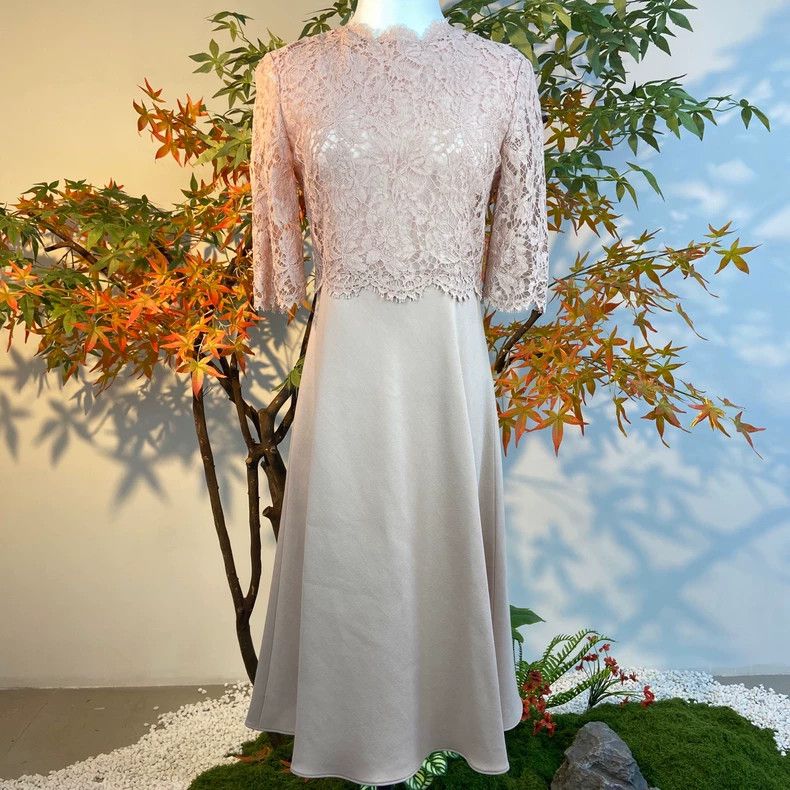 Valentino Valentino Pink lace patchwork dress Size S / US 4 / IT 40 - 1 Thumbnail