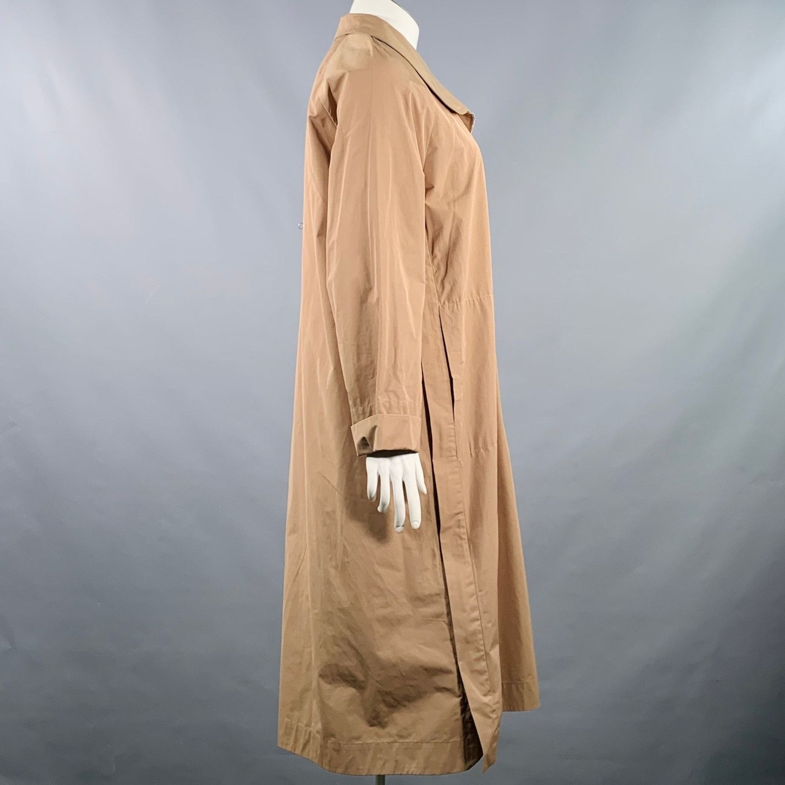 Akris AKRIS Size 10 Beige Polyester Cotton Double Zipper Coat Size L / US 10 / IT 46 - 2 Thumbnail