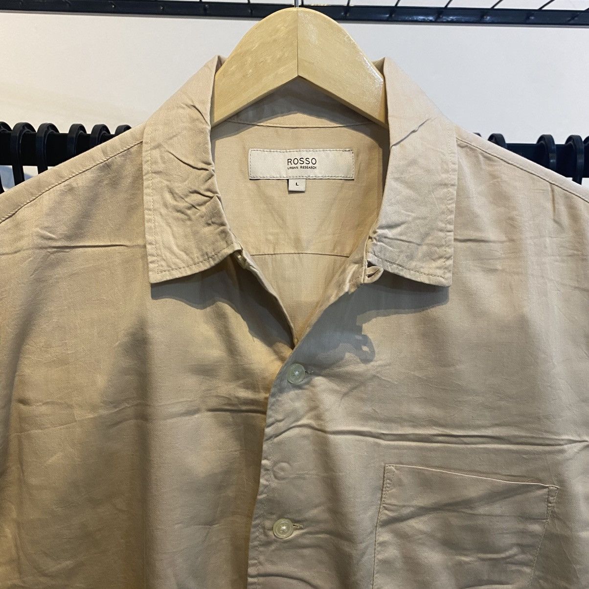 Japanese Brand Rosso by urban research japan open collar shirt Size US L / EU 52-54 / 3 - 4 Thumbnail