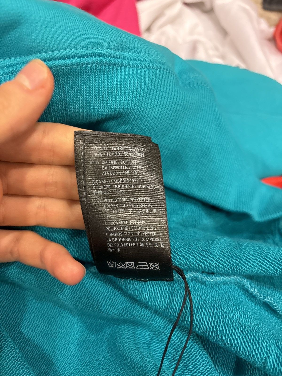 Balenciaga Balenciaga Teal BB Logo Hoodie Size US XXL / EU 58 / 5 - 3 Thumbnail
