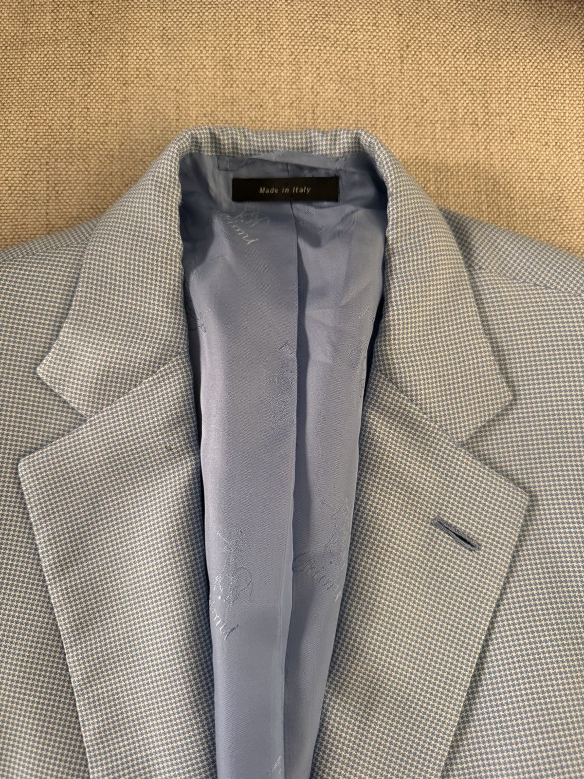 Brioni Mini Check Cashmere & Silk Jacket Size 42R - 5 Thumbnail