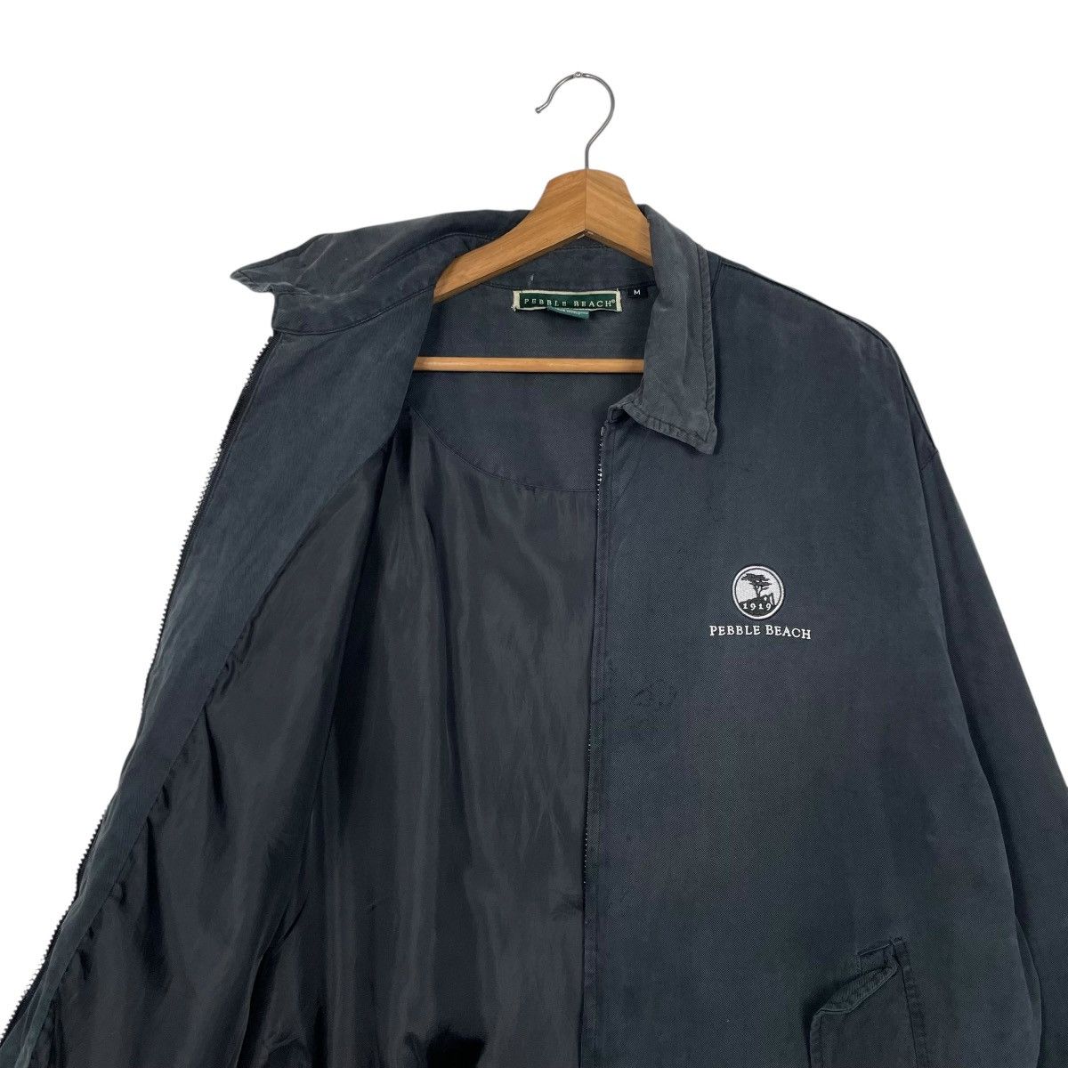 Japanese Brand Pebble Beach Black Bomber Jacket Size US M / EU 48-50 / 2 - 10 Thumbnail