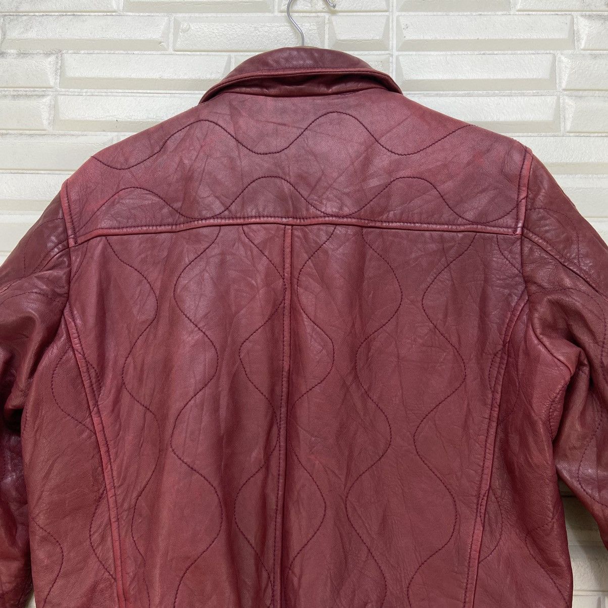 Avirex Avirex Varsity Sheepskin Leather Biker Jacket Size US S / EU 44-46 / 1 - 17 Thumbnail