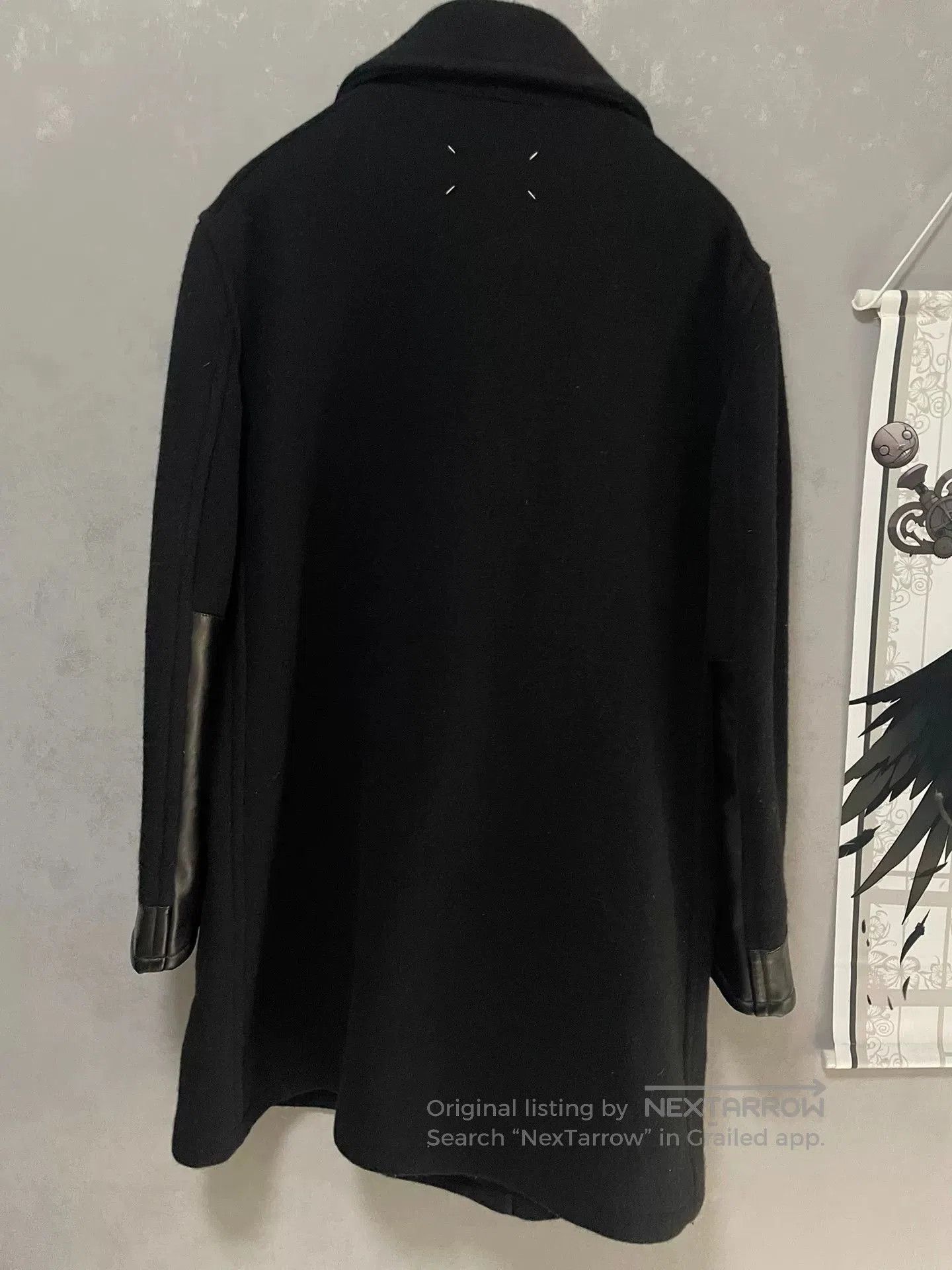 Maison Margiela Maison Margiela Wool Leather Coat Size 50. Size US M / EU 48-50 / 2 - 2 Thumbnail