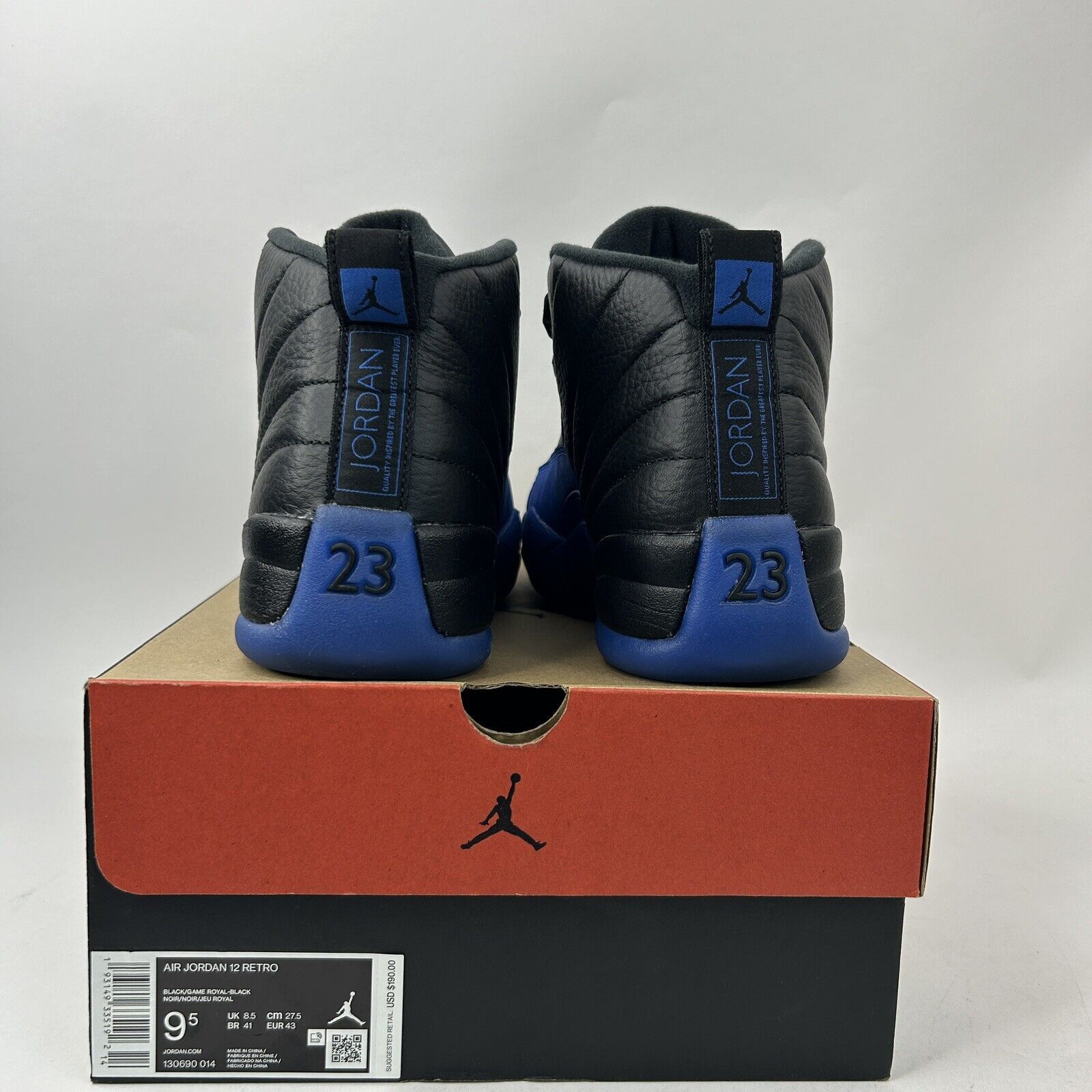 Nike Nike Air Jordan 12 Retro “Black Game Royal” 2024 Size US 9.5 / EU 42-43 - 4 Thumbnail
