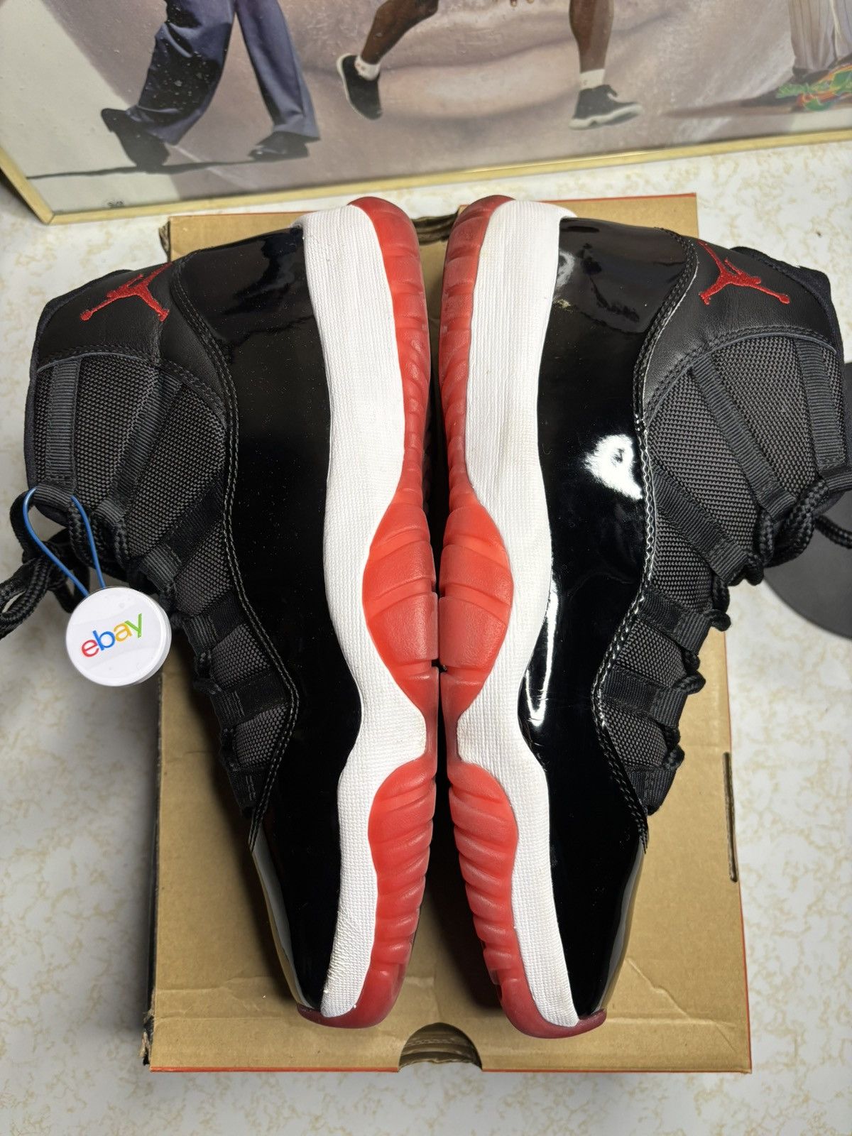 Jordan Brand Air Jordan 11 Bred 2019 Size US 10 / EU 43 - 4 Thumbnail