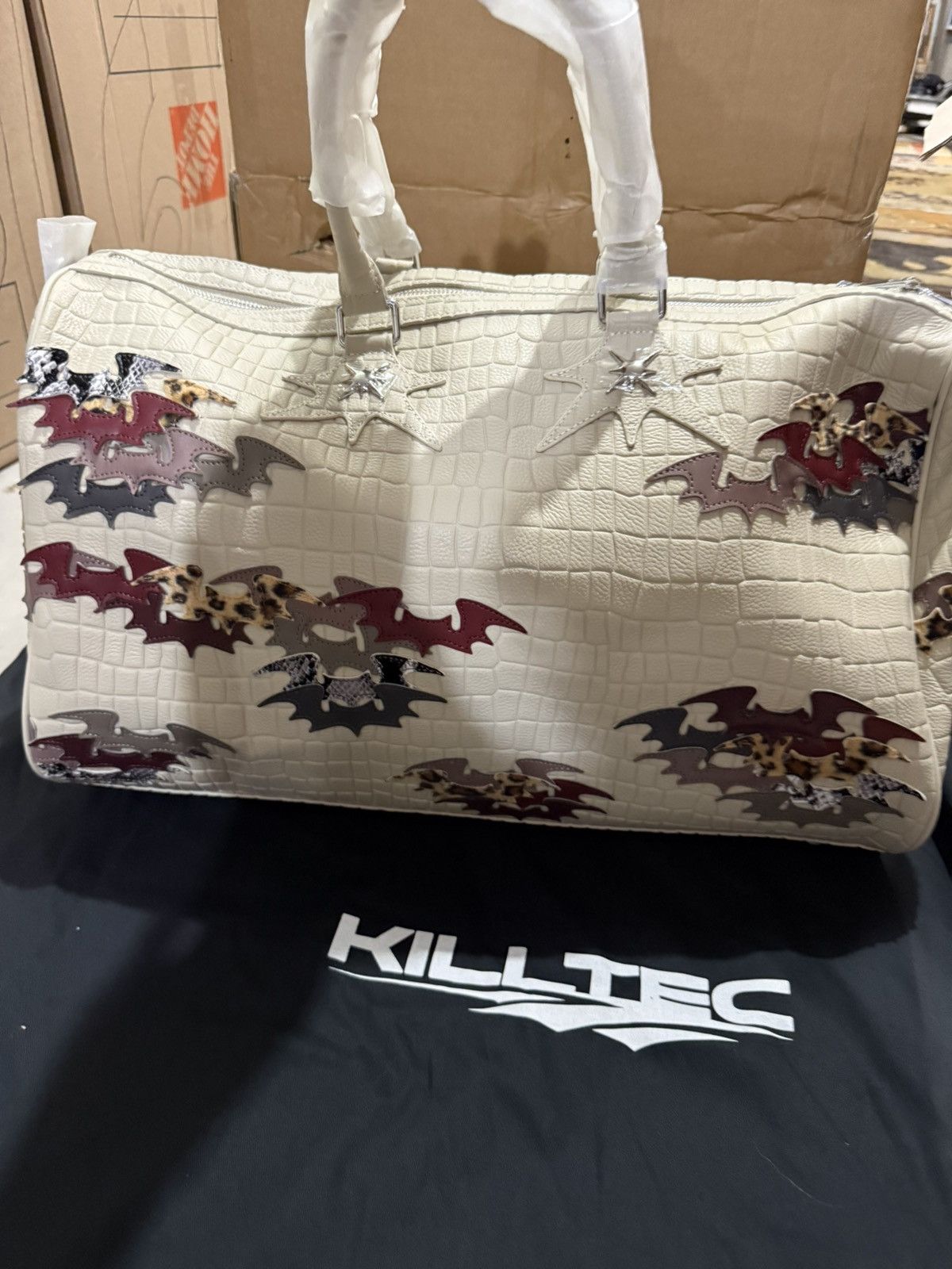 Other Kill Tec Duffle Bag Crocodile Patchwork Cream 99/100 Size ONE SIZE - 6 Thumbnail