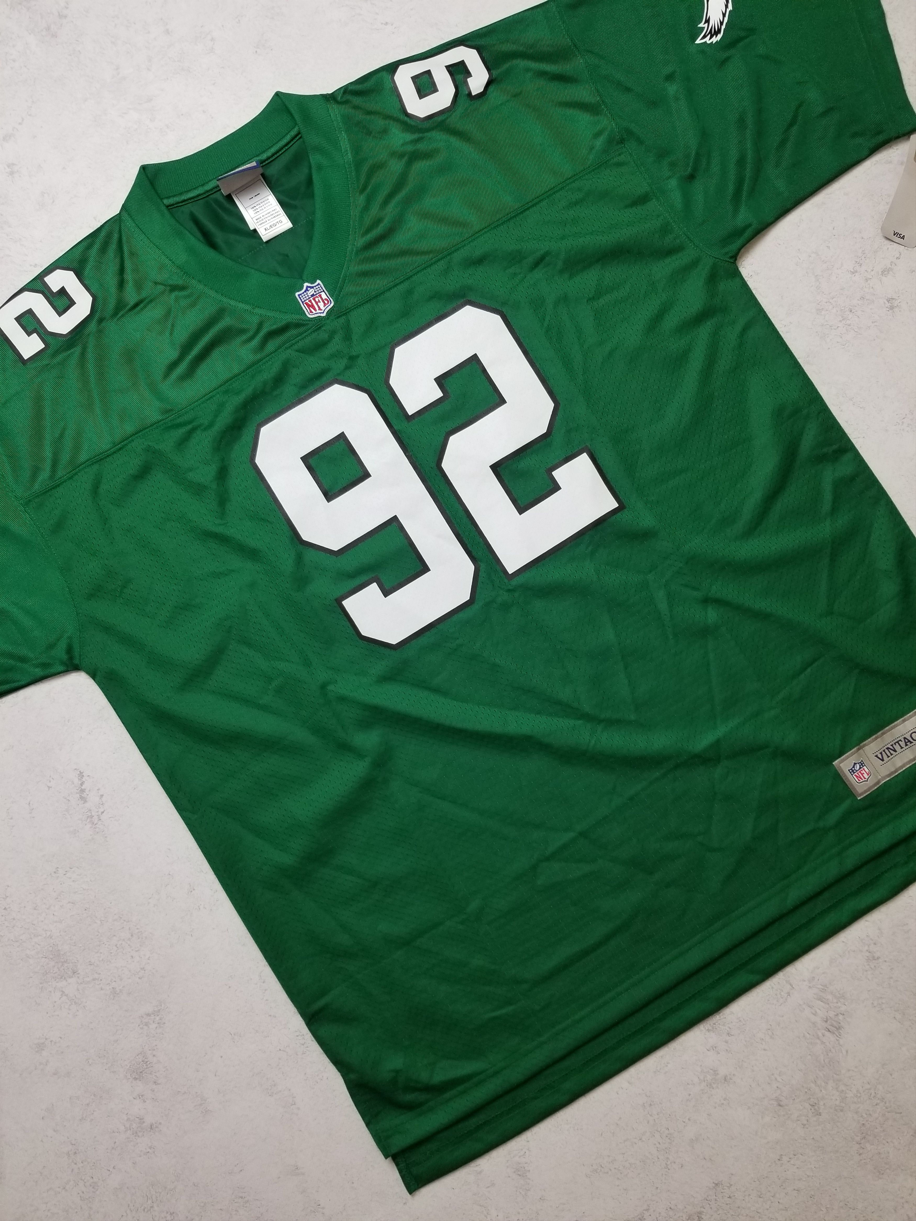 Pro Line Pro Line Vintage NFL Philadelphia Eagles #92 White Jersey Size US XL / EU 56 / 4 - 16 Thumbnail