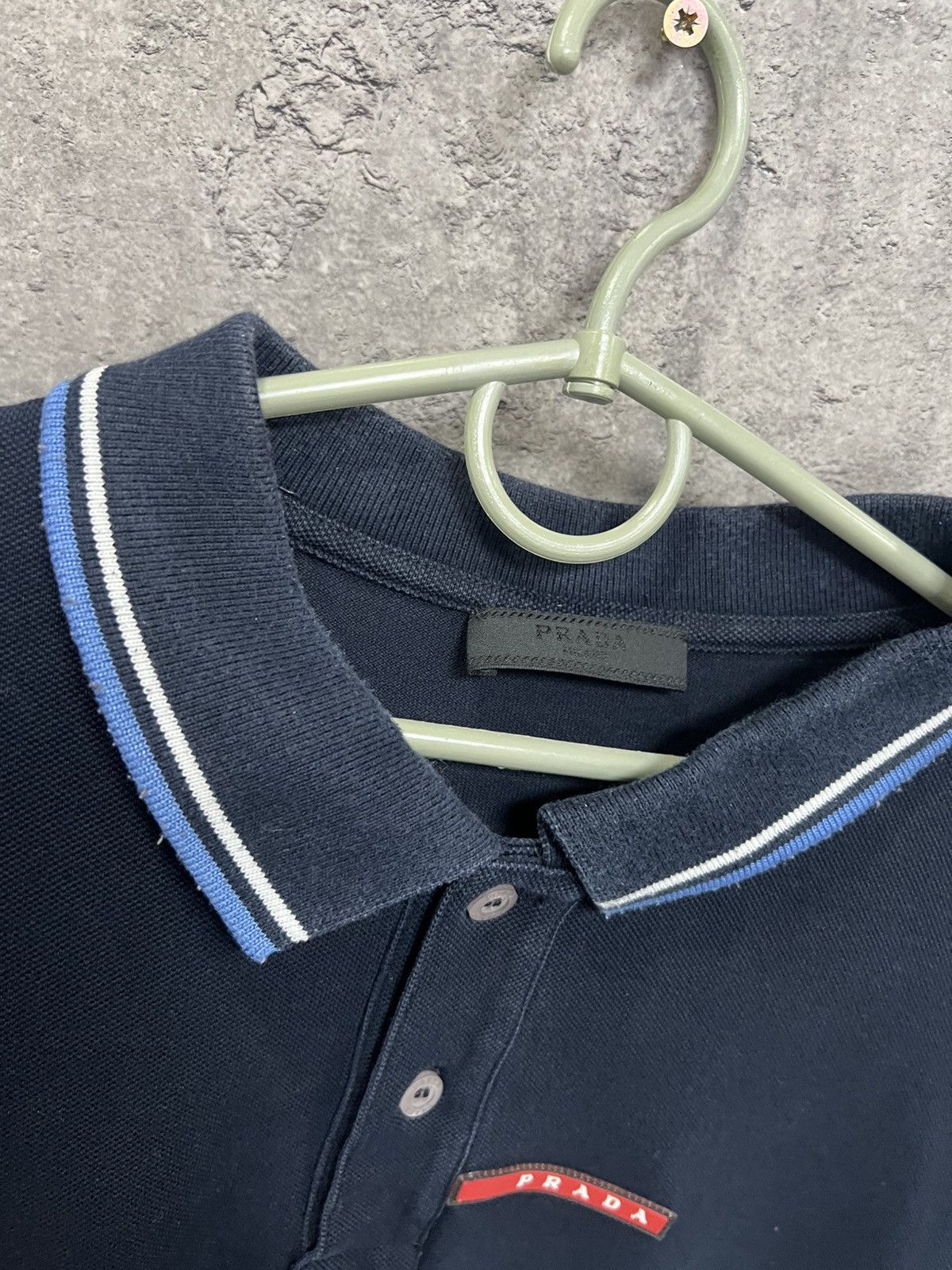 Prada Prada Polo Red Tab T Shirt Size US XXL / EU 58 / 5 - 3 Thumbnail