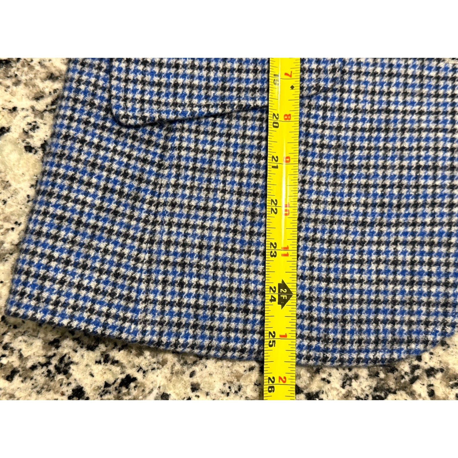 Talbots VINTAGE Talbots Aberdeen Blazer Jacket Size 8 Houndstooth 2 Buttons Surgeon Cuffs NWOT Size M / US 6-8 / IT 42-44 - 4 Thumbnail