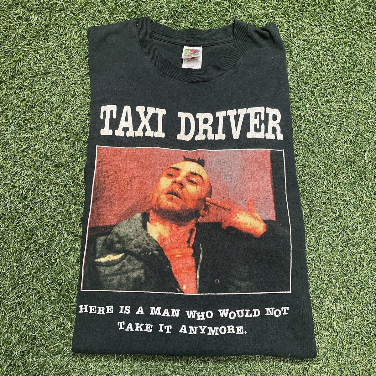 image of 1990's Vintage Taxi Driver Promo Tee in Black, Men's (Size XL)