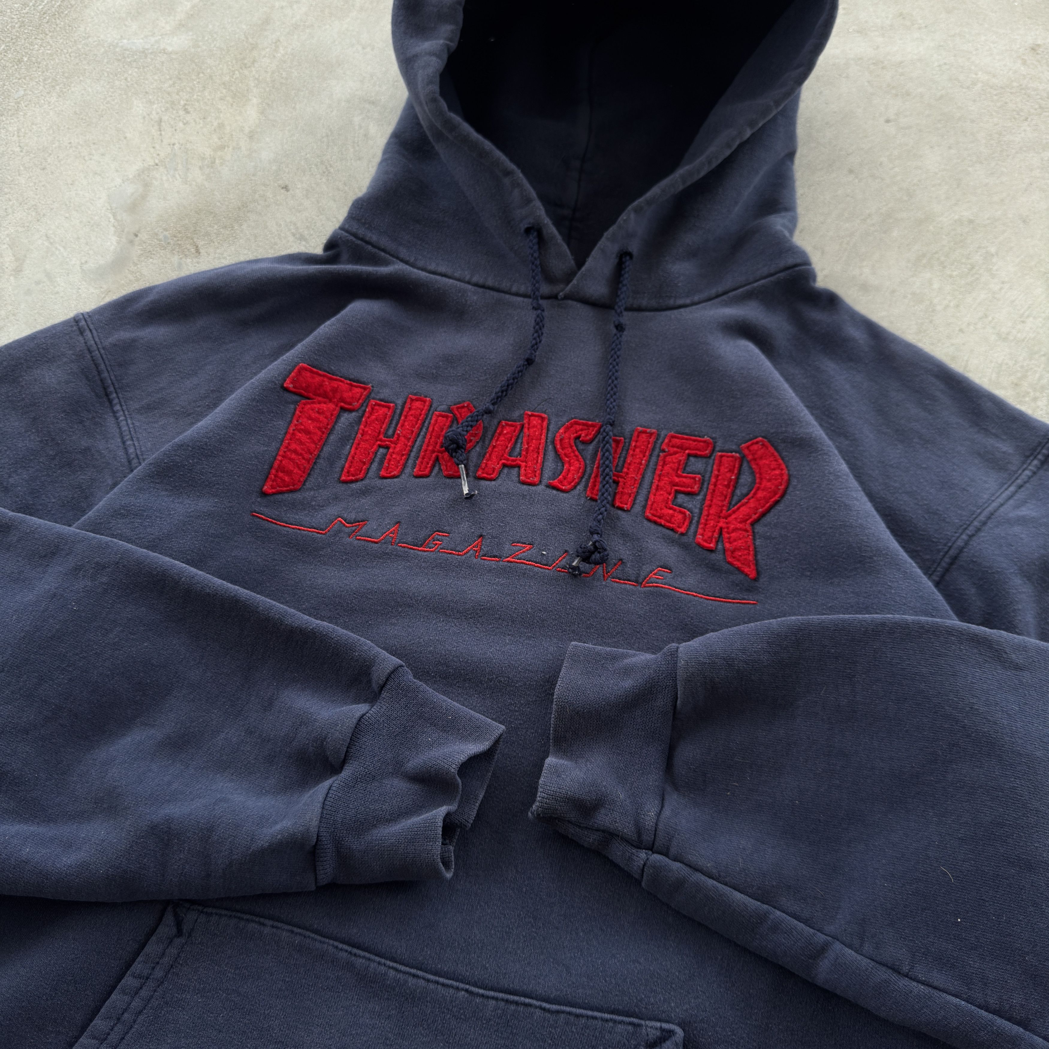 Thrasher Thrasher Magazine Embroidered Logo Navy Hoodie Small Size US S / EU 44-46 / 1 - 4 Thumbnail