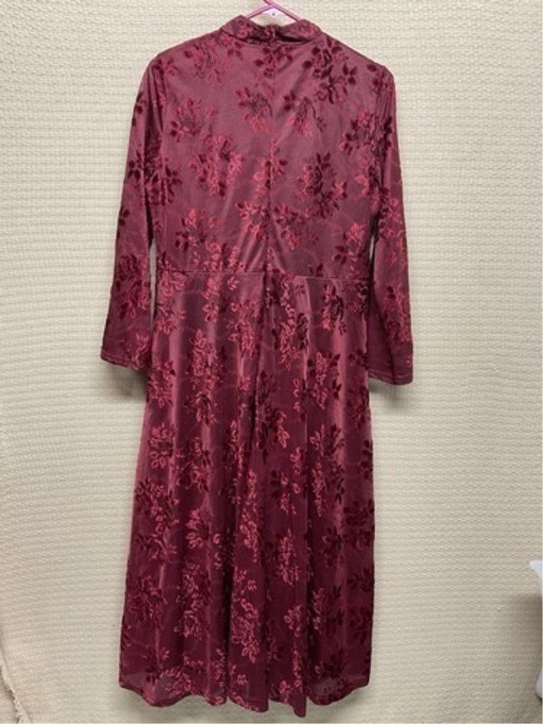 Other Dajia Velvet Chinese Qipao Cheongsam Midi Dress Women Size M Size M / US 6-8 / IT 42-44 - 10 Thumbnail