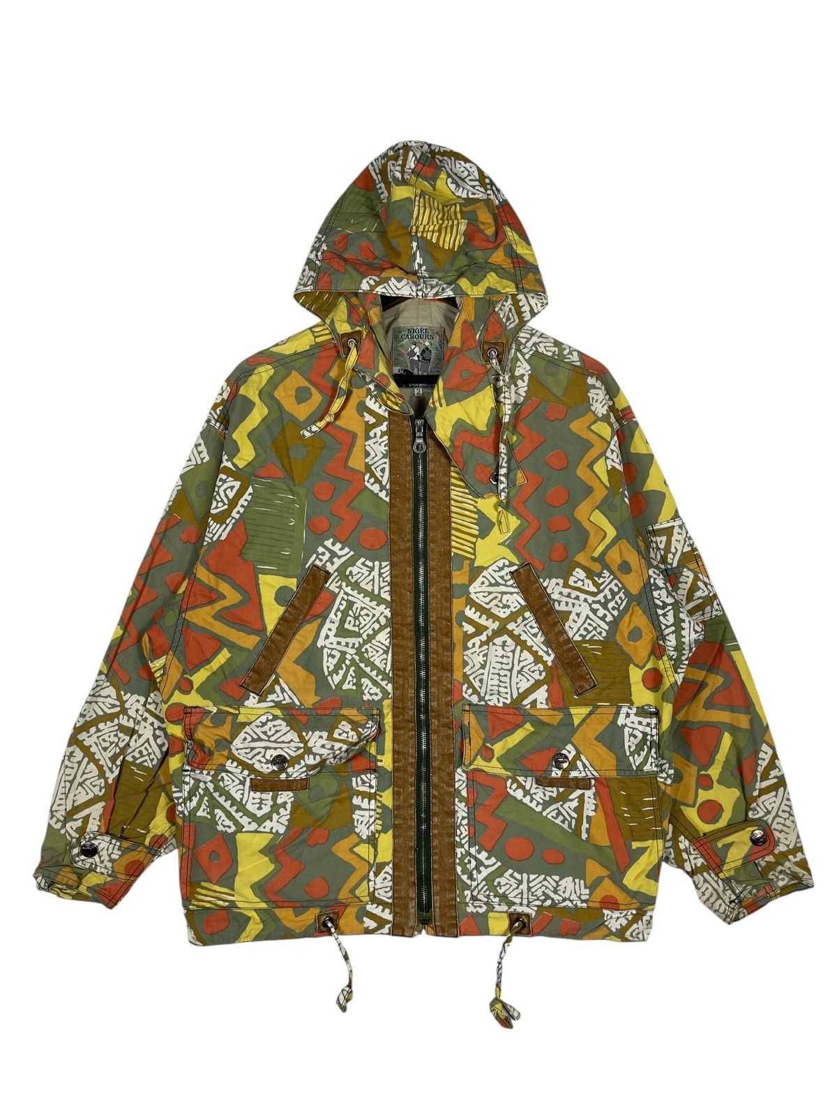 Nigel Cabourn Vintage Nigel Cabourn Geometric Parka Jacket Size US XL / EU 56 / 4 - 2 Thumbnail