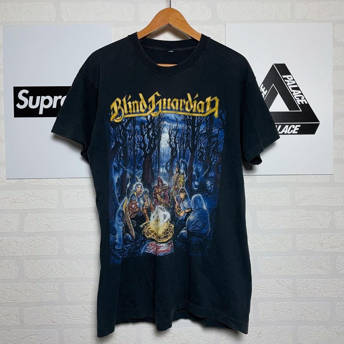 Band Tees × Vintage Blind Guardian 1992 tour tee Band Shirt washed black Size US L / EU 52-54 / 3 - 1 Thumbnail