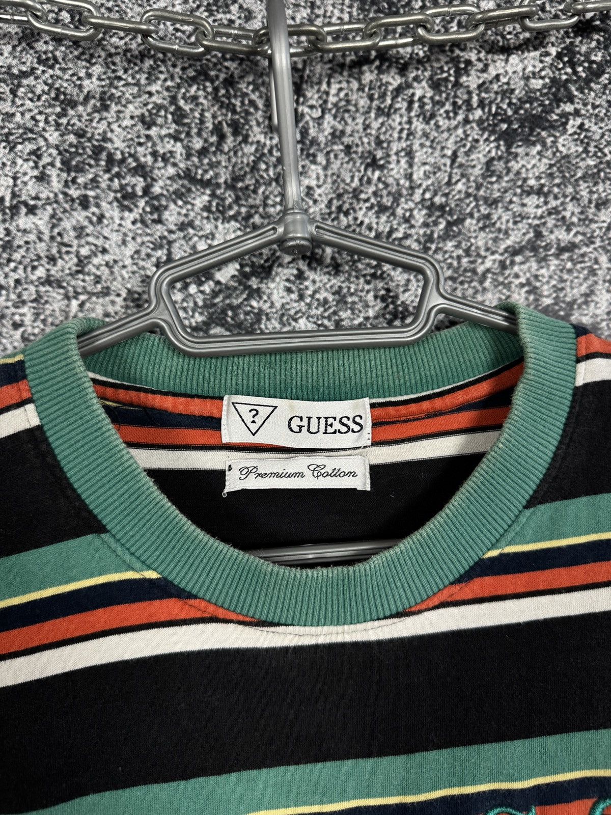 Guess Vintage Guess Striped Light Sweatshirt Premium Cotton Size US S / EU 44-46 / 1 - 7 Thumbnail