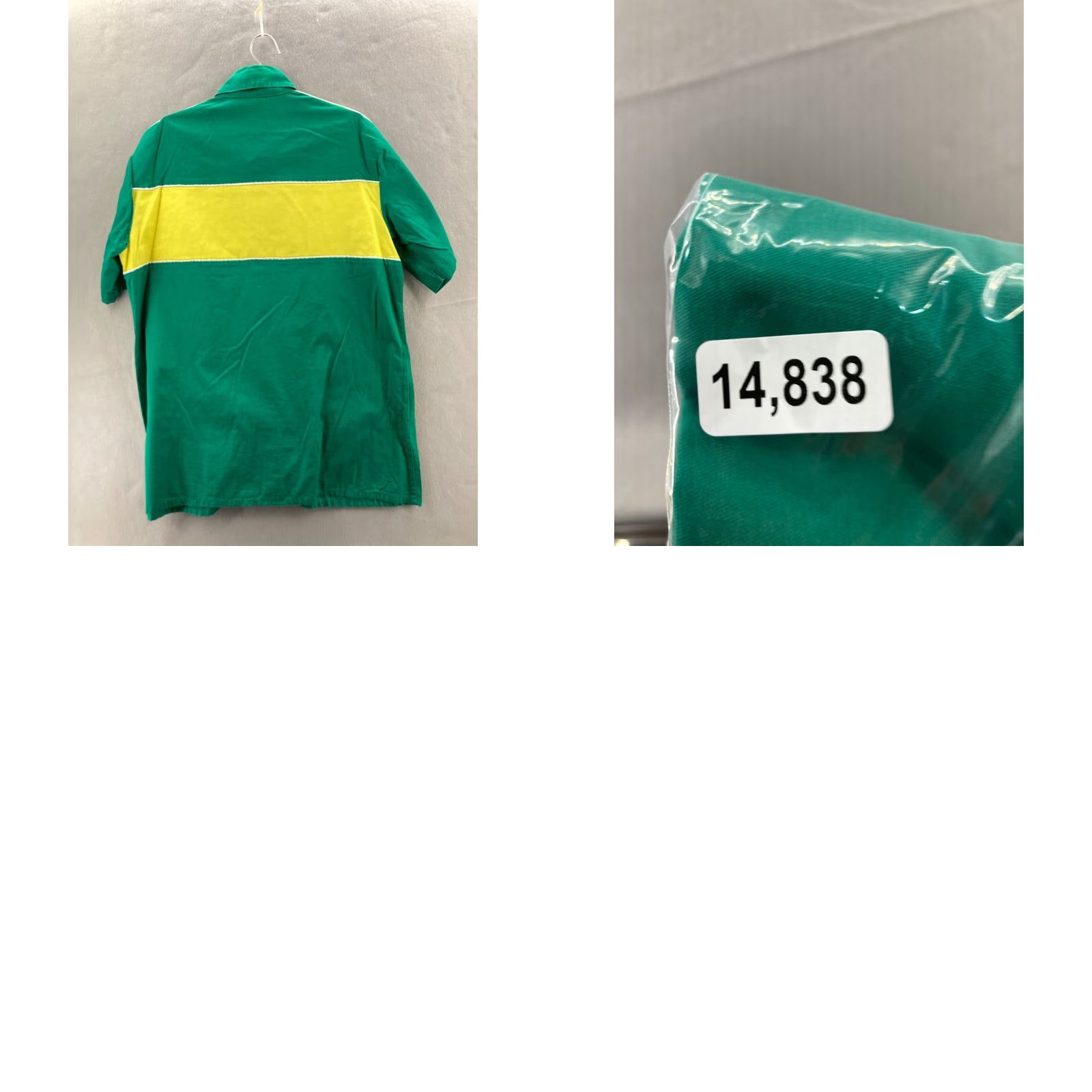 Vintage VINTAGE Safe Quip Shirt Mens XL Gren Yellow Short Sleeve Racing Mechanic 70s Size US XL / EU 56 / 4 - 8 Thumbnail