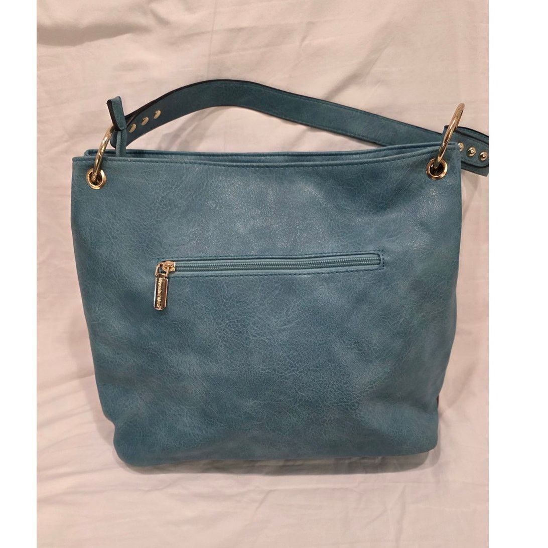 Other Montana West Brown, Orange & Turquoise Shoulder Purse Size ONE SIZE - 2 Thumbnail