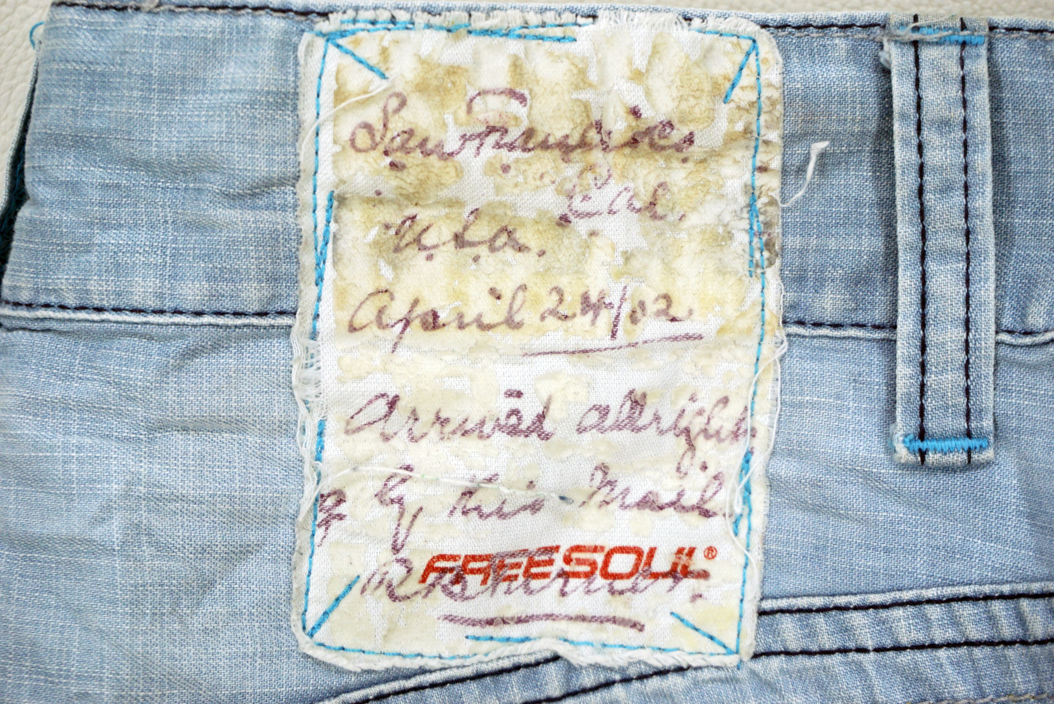 Japanese Brand FREESOUL Jeans fit W33xL35 Low Rise Patchwork Baggy Denim Size US 30 / EU 46 - 14 Thumbnail