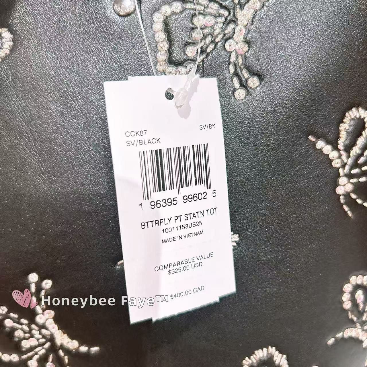 Coach Station Tote Bag With Butterfly Print CCK87 Size ONE SIZE - 6 Thumbnail