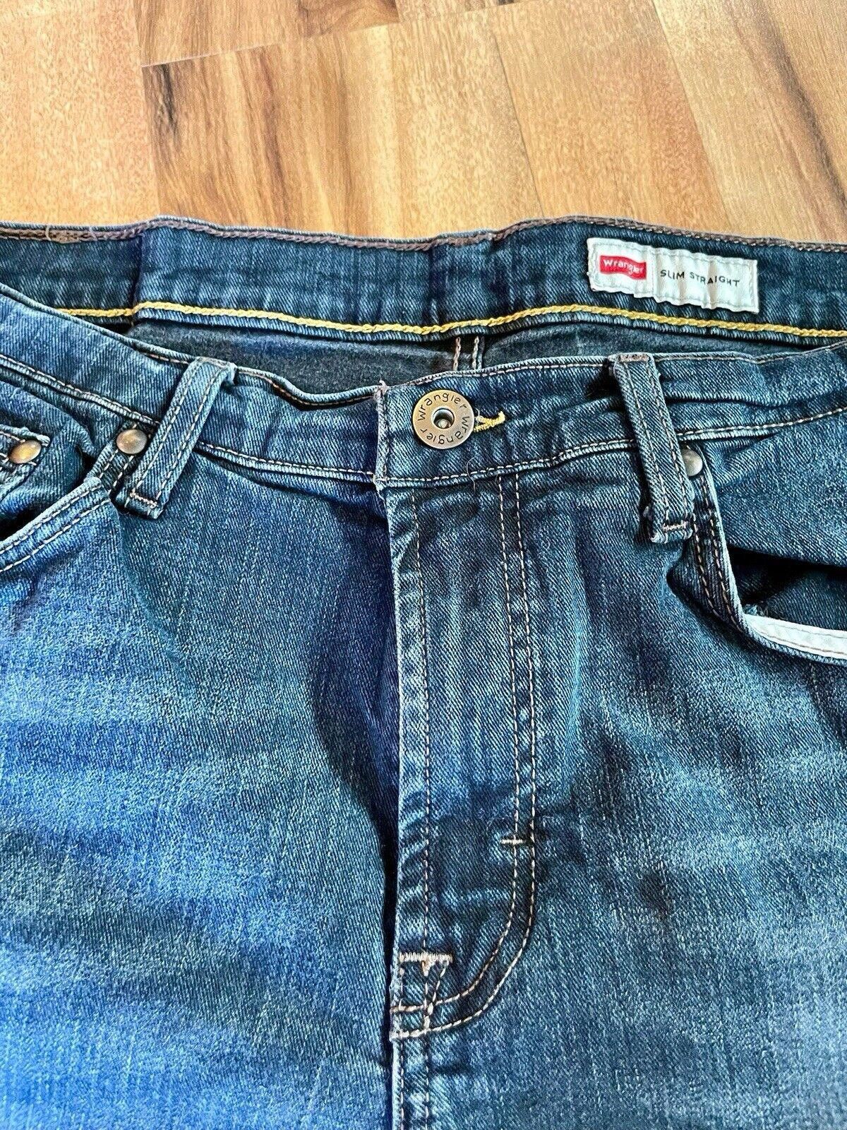 Wrangler Wranglers Slim Straight Jeans Pants Size 34/29 Size US 34 / EU 50 - 3 Thumbnail