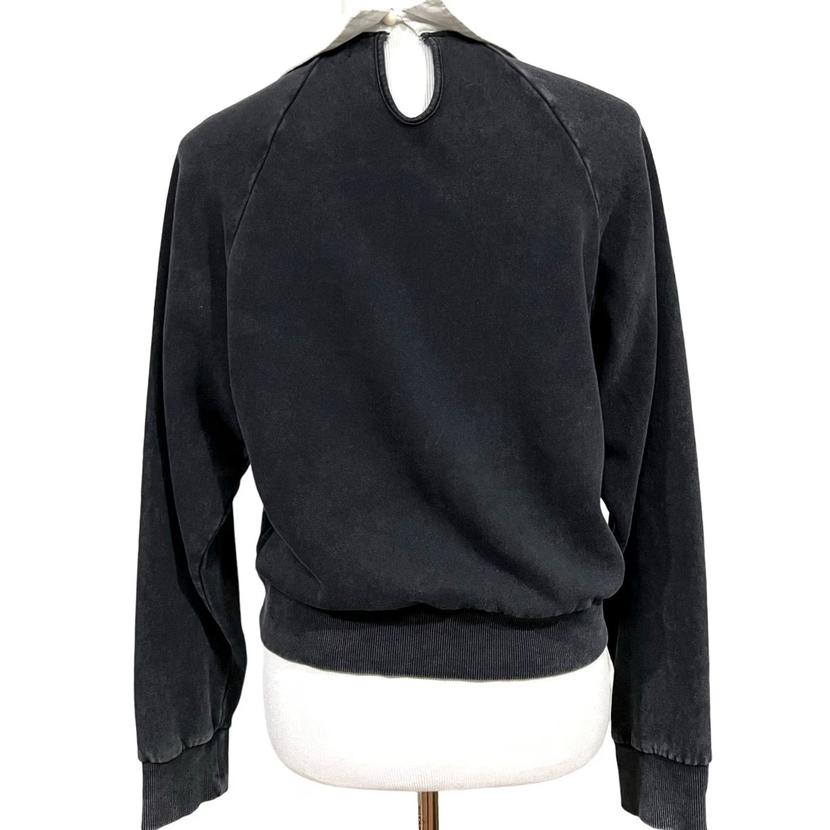 Vintage Forever 21 Hello Kitty Collared Sweatshirt Top Washed Black Pullover Women’s M Shirt Blouse Girls Womens Size M / US 6-8 / IT 42-44 - 4 Thumbnail