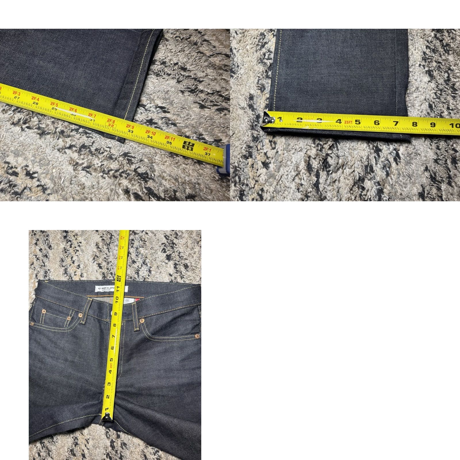 Uniqlo VINTAGE Uniqlo Jeans Denim Dark Indigo Selvedge Made Japan 2005 Men 29 x 32 Straight 5-Pocket Mens Size US 29 - 9 Thumbnail