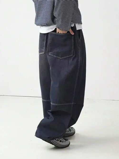 Jean Super Baggy 90s Denim Jeans Drip Size US 34 / EU 50 - 2 Thumbnail