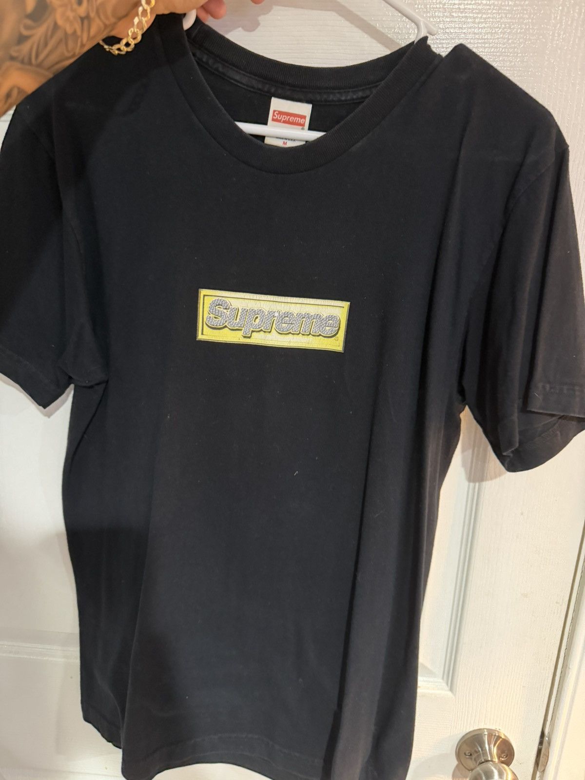 Supreme 2013 Supreme Bling Box Logo Tee Black Pre-Owned Size US M / EU 48-50 / 2 - 3 Thumbnail