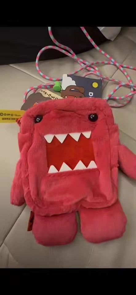 Japanese Brand Kawaii Domo Kun Plush Shoulder Bag Size ONE SIZE - 5 Thumbnail