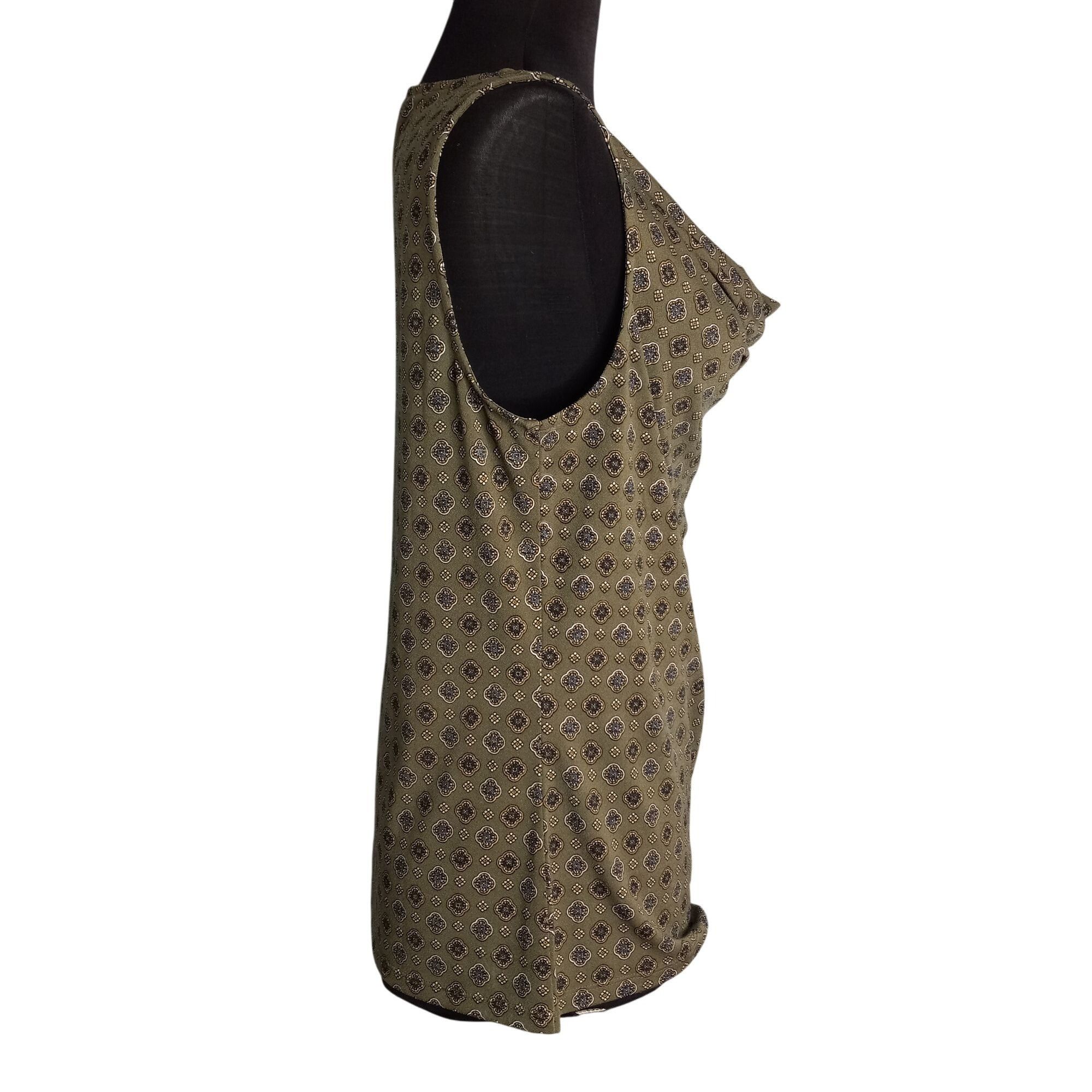 Michael Kors Michael Kors Size M Tank Top Sleeveless Cowl Neck Gold Butto Size M / US 6-8 / IT 42-44 - 4 Thumbnail