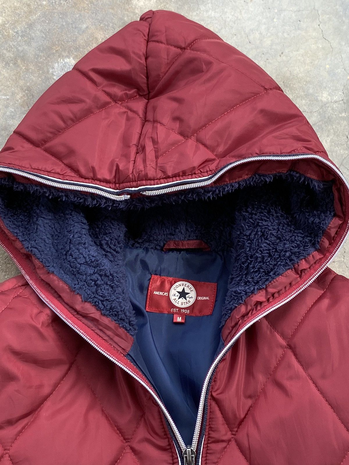 20471120 × Converse Converse Puffer Jacket Hooded Nice Design Size US M / EU 48-50 / 2 - 10 Thumbnail