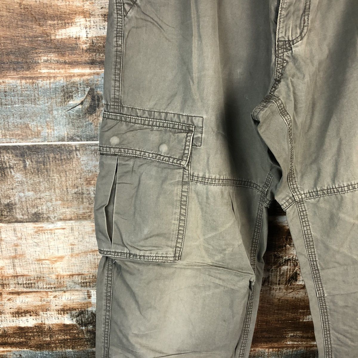 Japanese Brand Villand Green Cargo Multipocket Pants #A1430 Size US 31 - 9 Thumbnail