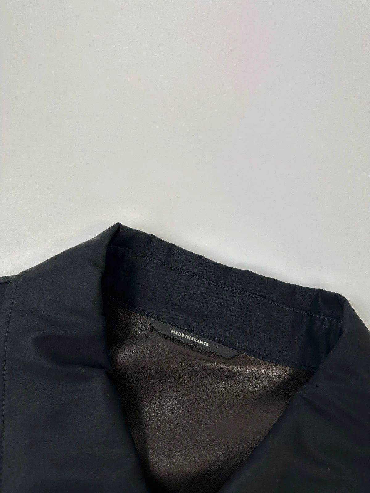 Hermes Hermès 00’s Navy Cotton & Leather Straps Buttons Up Jacket Size US L / EU 52-54 / 3 - 3 Thumbnail