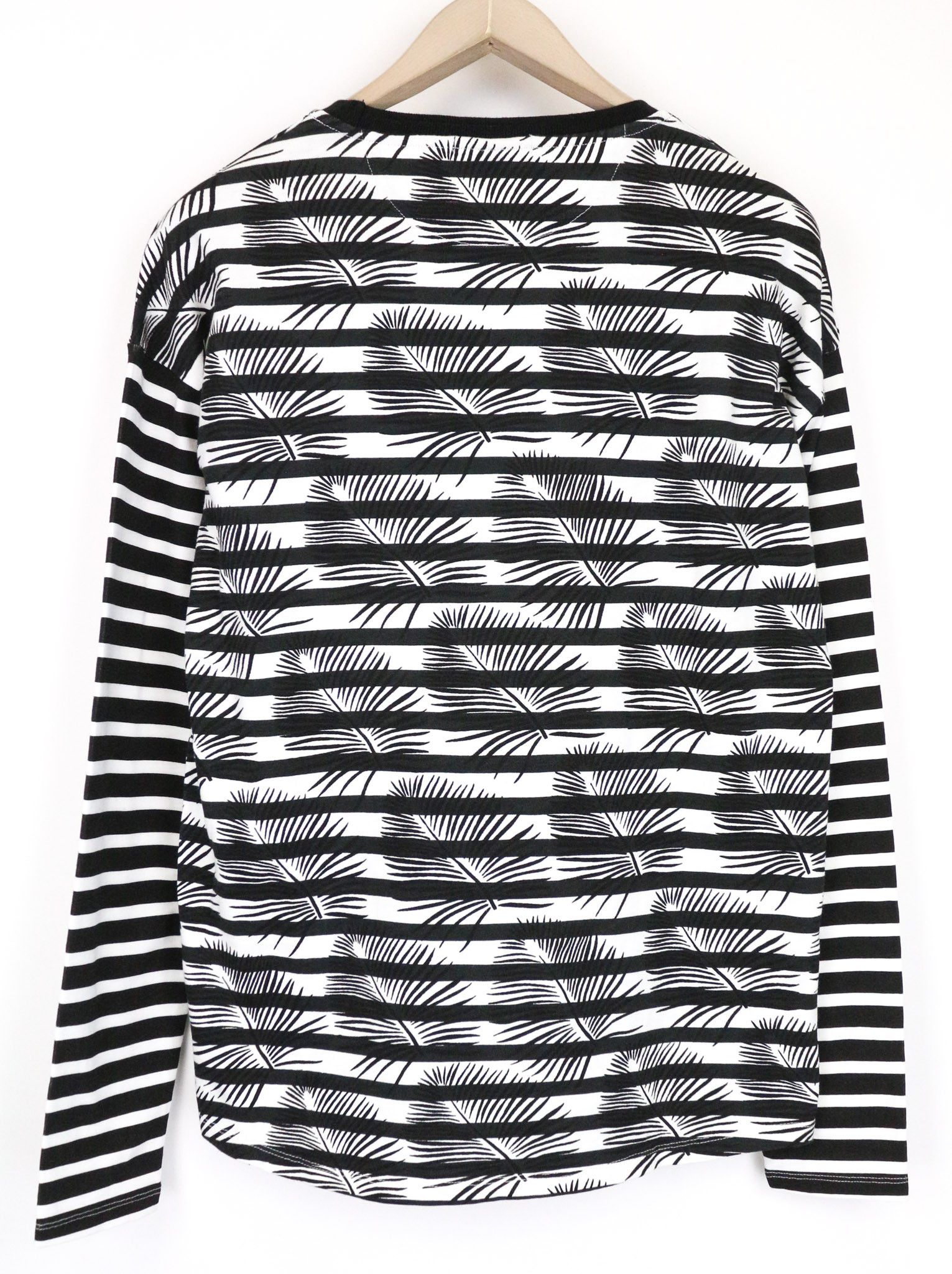 Scotch & Soda AMS COUTURE M Black Cotton Patterned T-Shirt 76188 Size US M / EU 48-50 / 2 - 2 Thumbnail