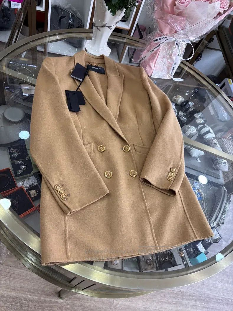 Versace Versace Women's wool coat Size L / US 10 / IT 46 - 3 Thumbnail