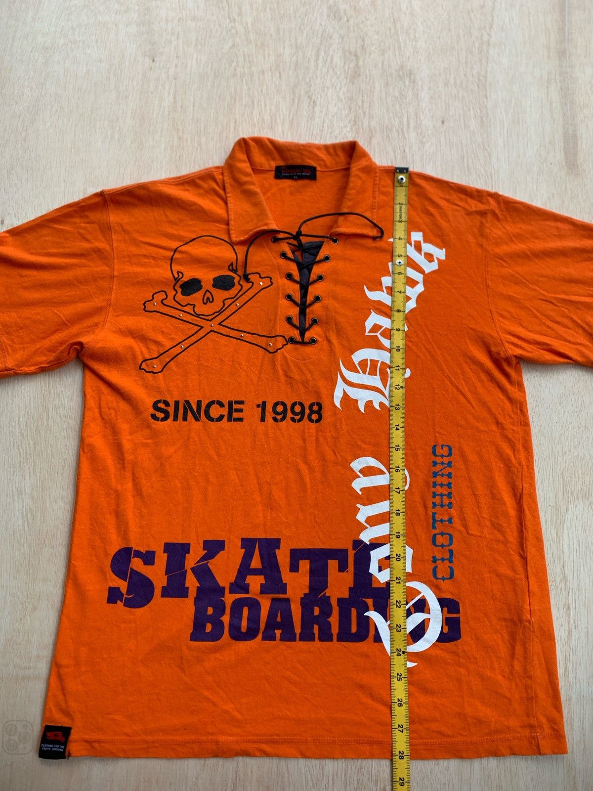Hysteric Glamour × If Six Was Nine × Japanese Brand Y2k Tony Hawk Laced Poem Punk style Shirt Size US L / EU 52-54 / 3 - 8 Thumbnail