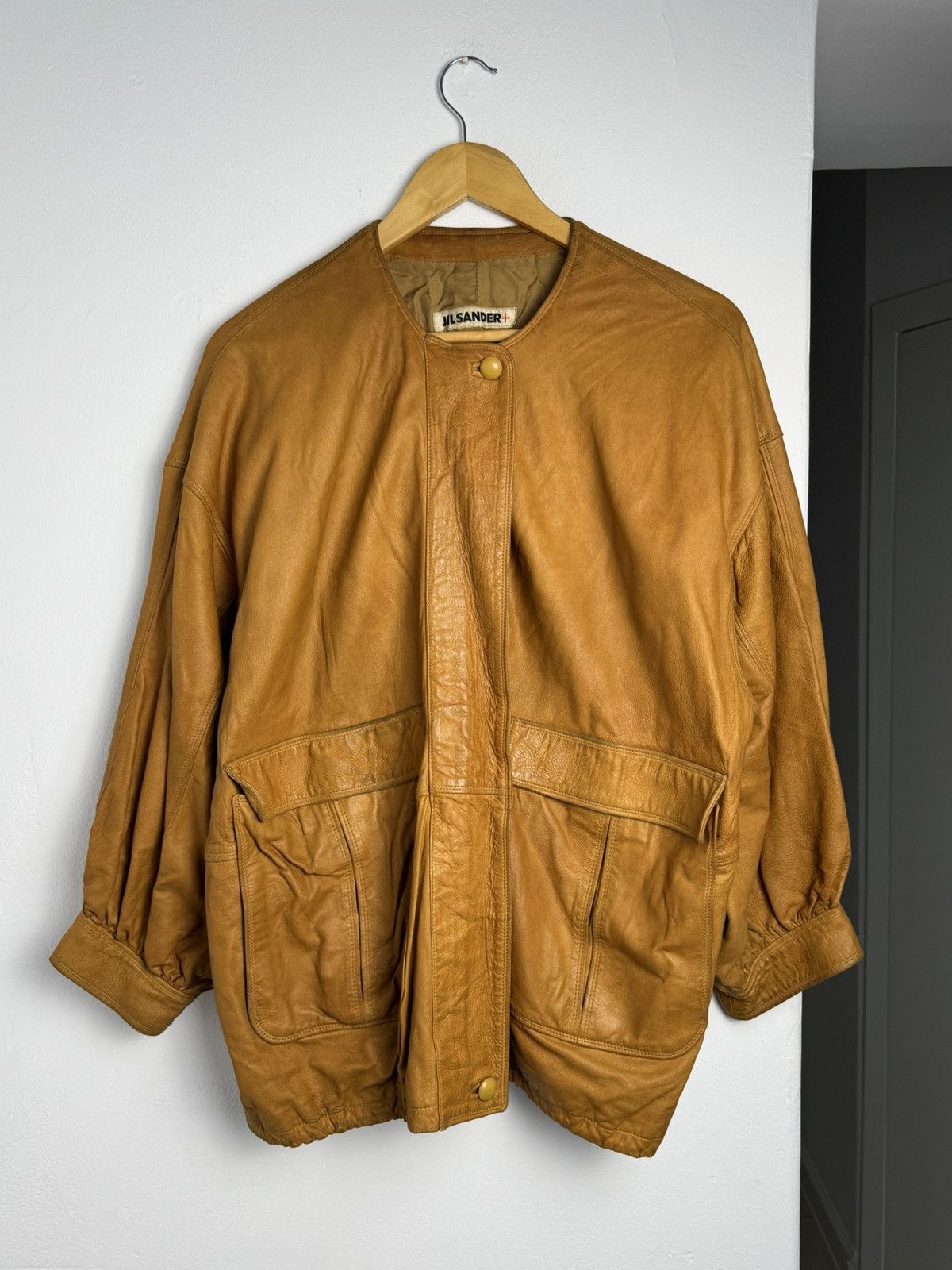 90's JIL SANDER Leather Jacket