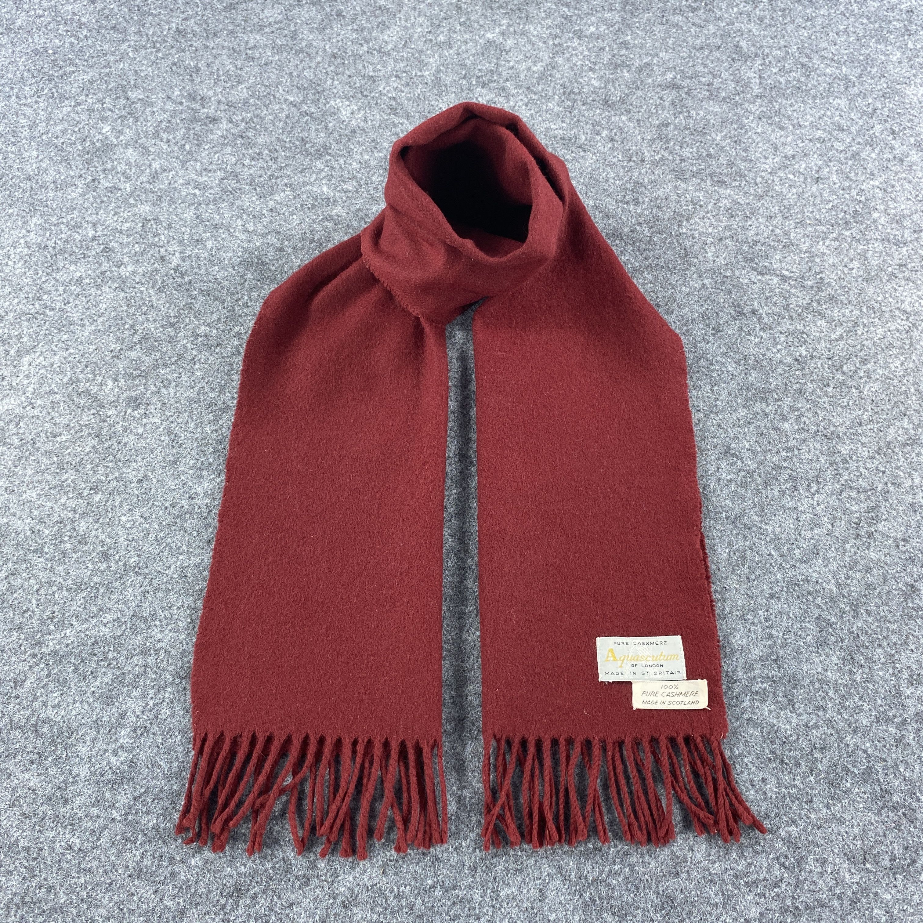 Aquascutum × Vintage Aquascutum Scarf # Muffler # Neckwear # D493 Size ONE SIZE - 1 Thumbnail