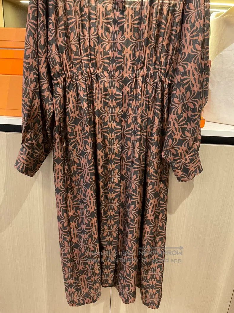 Dries Van Noten Dries Van Noten SIZE:40 Printed Silk Dress Size S / US 4 / IT 40 - 4 Thumbnail