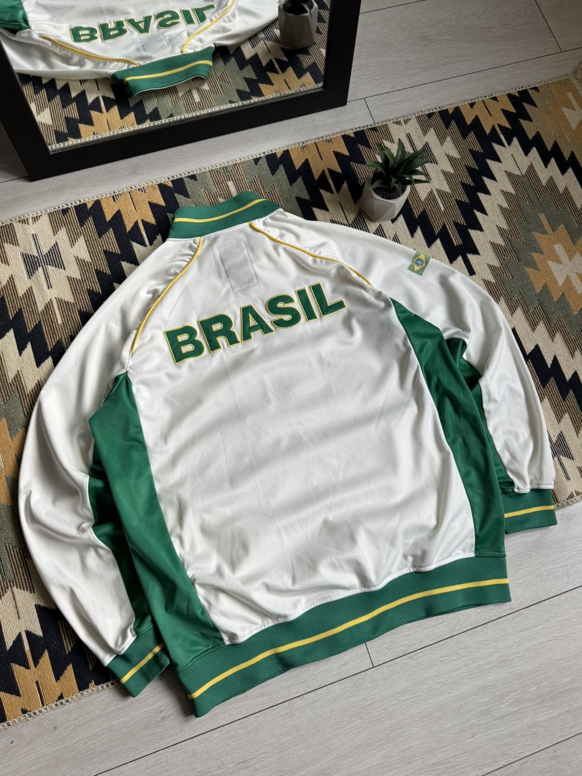 Vintage Vintage Brazil Blockcore Y2K Track Top Jacket Size US XL / EU 56 / 4 - 3 Thumbnail