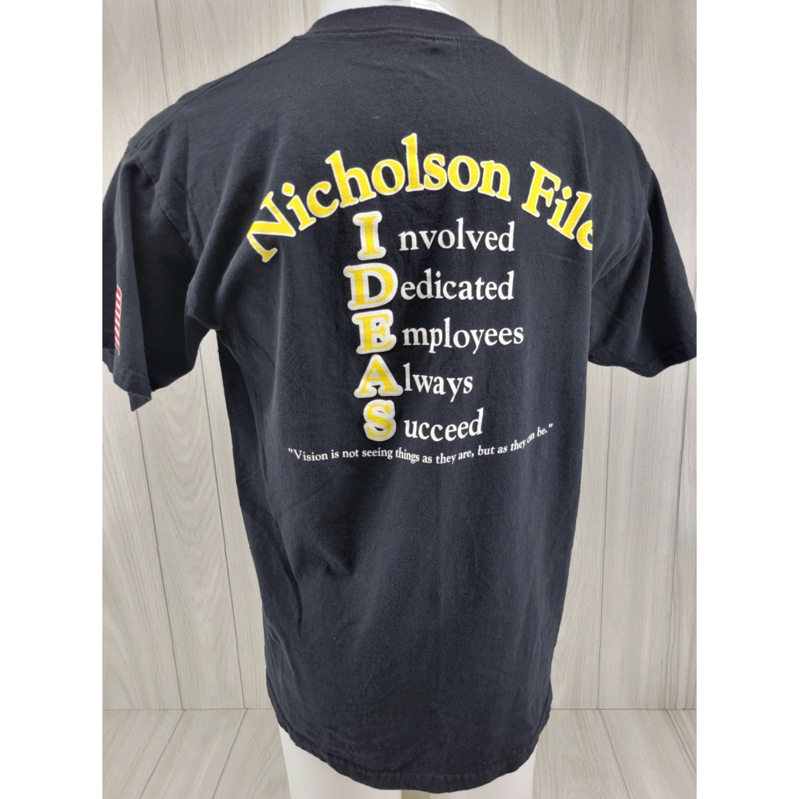 Jerzees Nicholson File Black Shirt Men's Size Large #1 Shirt Size US L / EU 52-54 / 3 - 2 Thumbnail