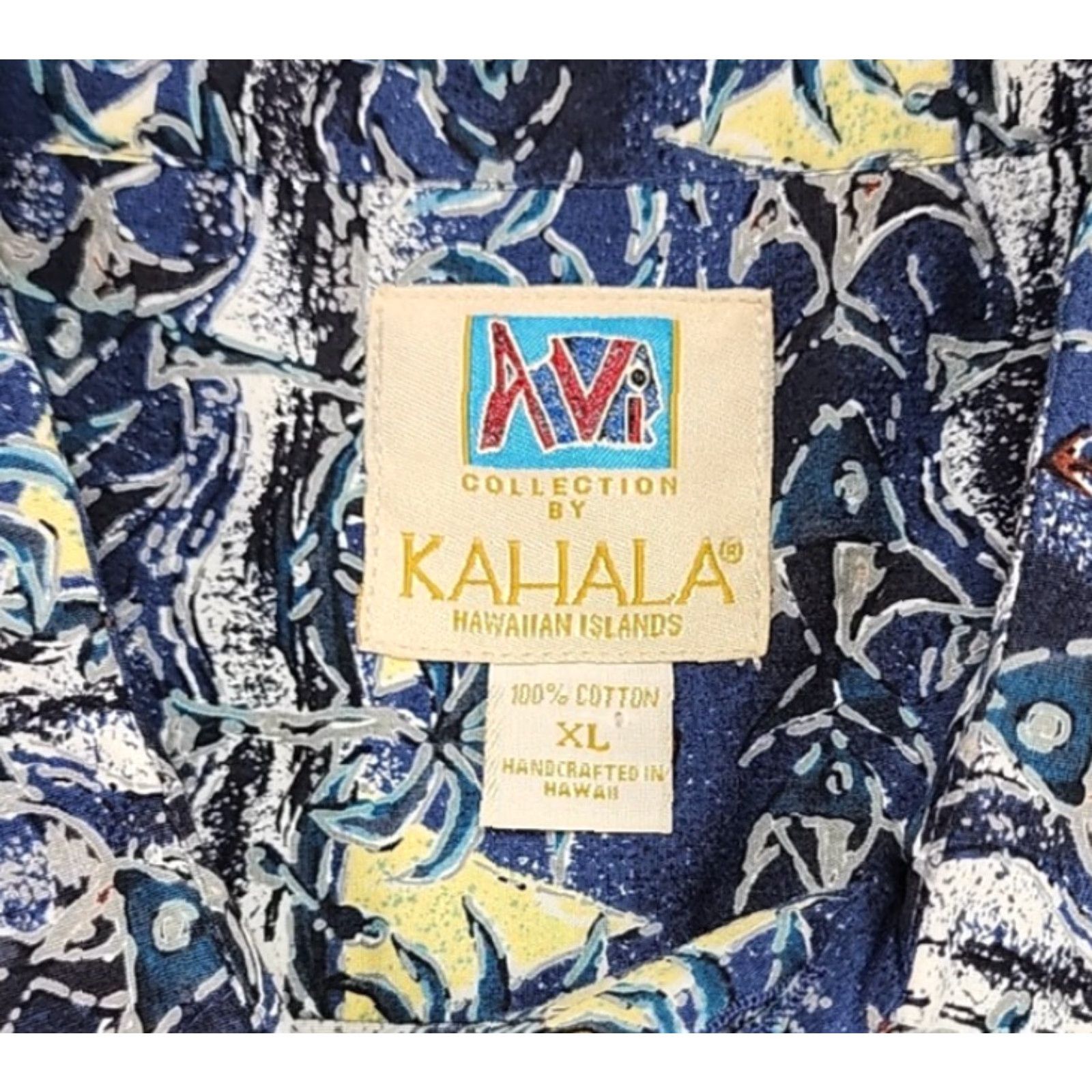 Vintage VINTAGE Avi Collection by Kahala Hawaiian Islands Shirt Mens XL Button Up Short Sleeve Size US XL / EU 56 / 4 - 6 Thumbnail