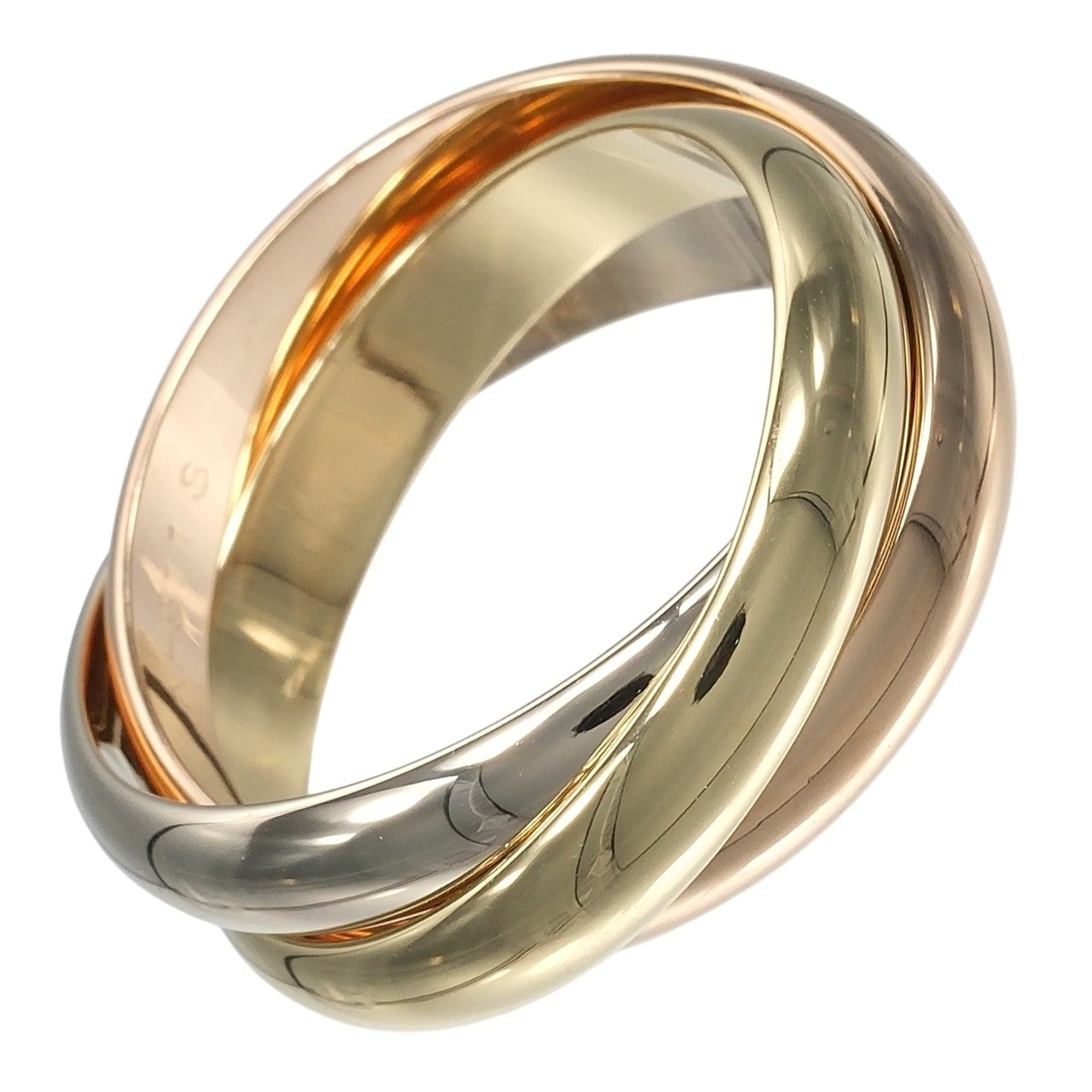 Cartier Cartier Trinity Ring, Size 16, 3.9mm Band, 18K Gold (YG, PG, WG), Approx. 11.65g. Size ONE SIZE - 1 Thumbnail