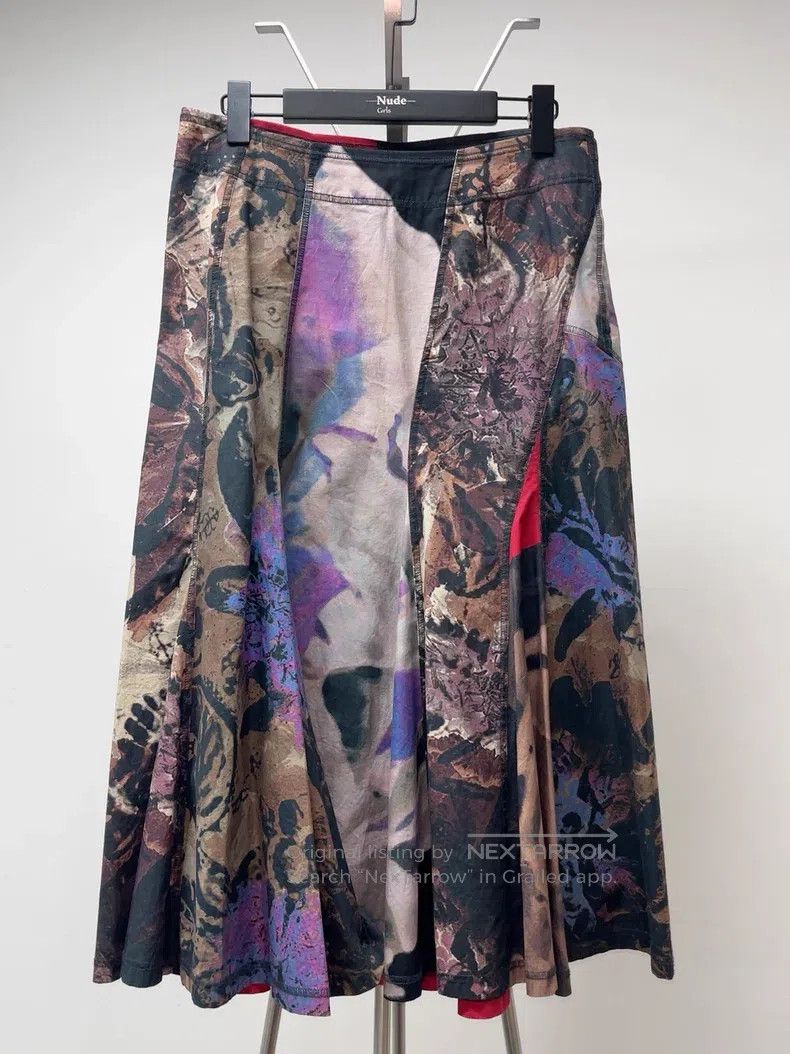 Issey Miyake Issey Miyake Patchwork Skirt Size 26" / US 2 / IT 38 - 1 Thumbnail